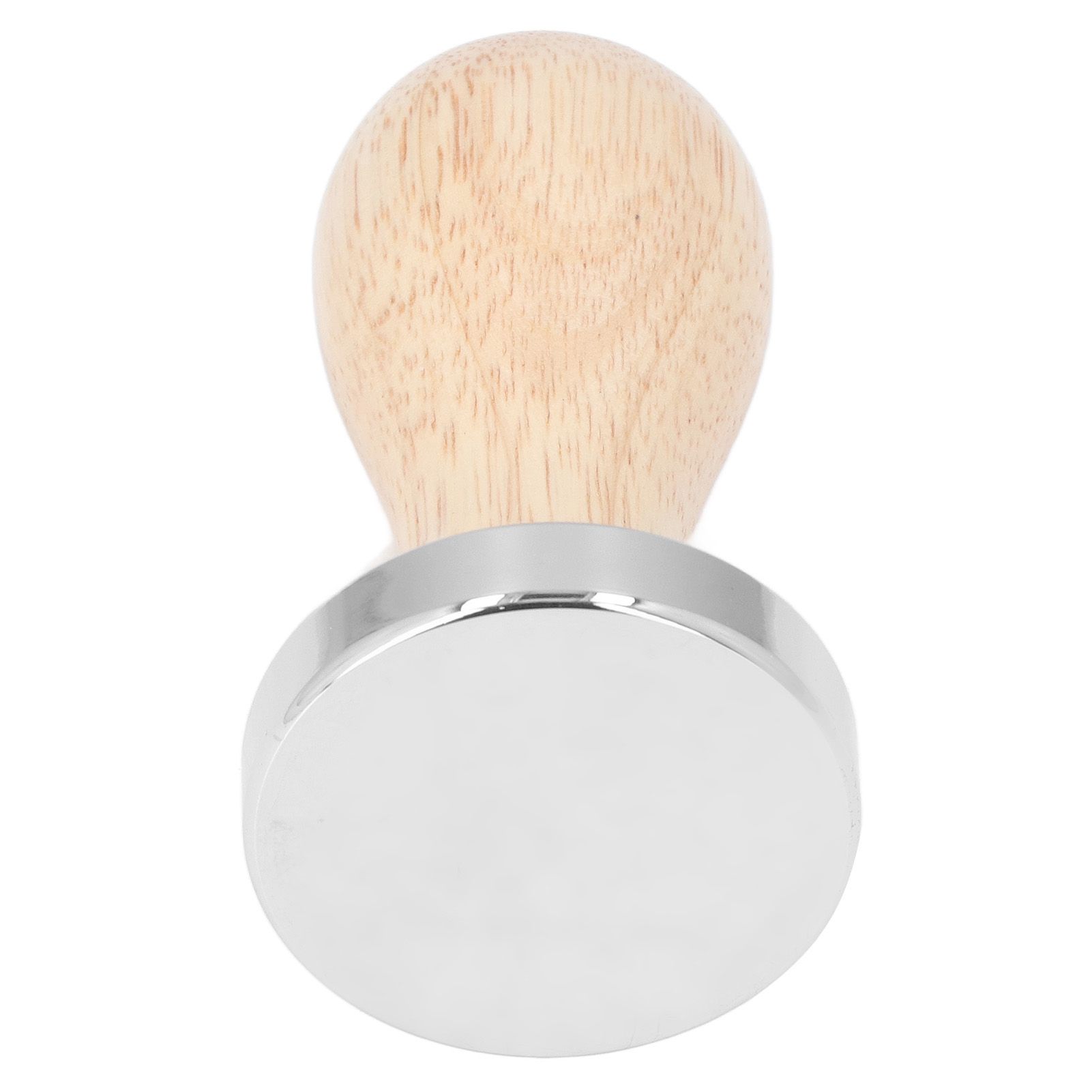 Coffee Tamper Detachable Food Grade Stainless Steel Flat Bottom Coffee Powder Press Hammer with Wooden Handle 49mm - Image 3