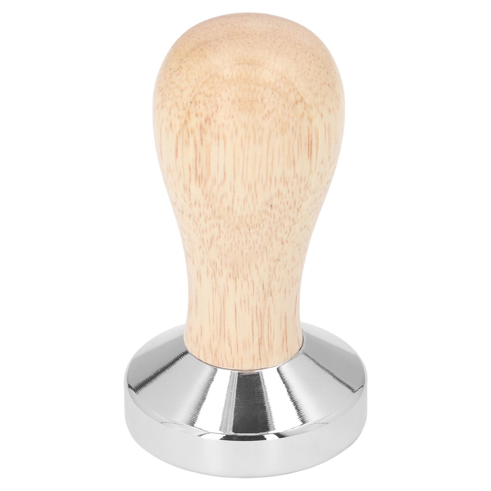 Coffee Tamper Detachable Food Grade Stainless Steel Flat Bottom Coffee Powder Press Hammer with Wooden Handle 49mm - Image 5