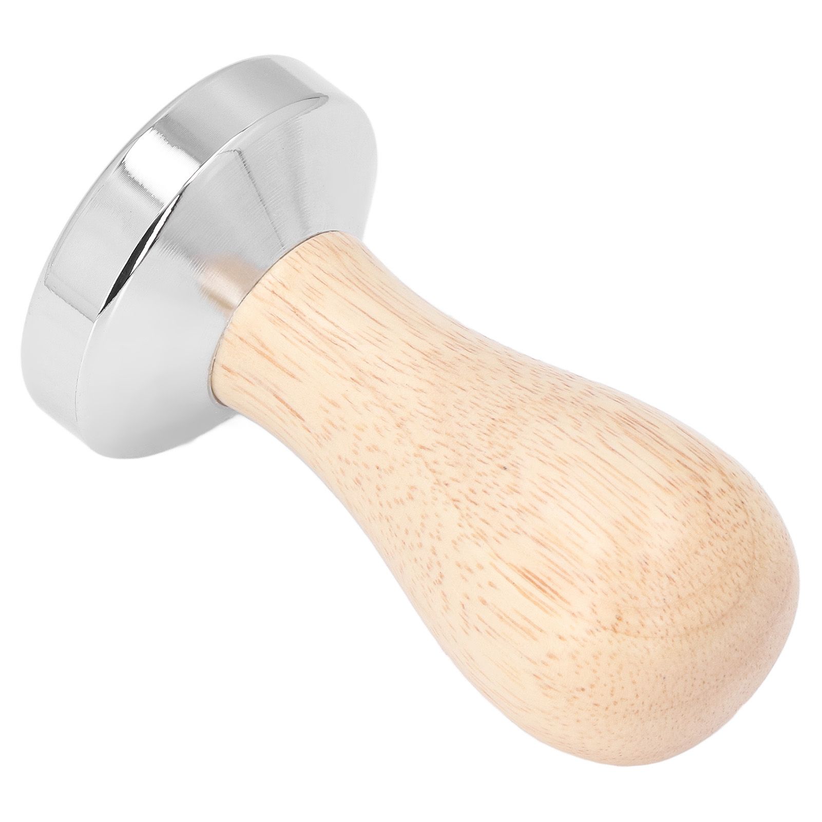Coffee Tamper Detachable Food Grade Stainless Steel Flat Bottom Coffee Powder Press Hammer with Wooden Handle 49mm - Image 6