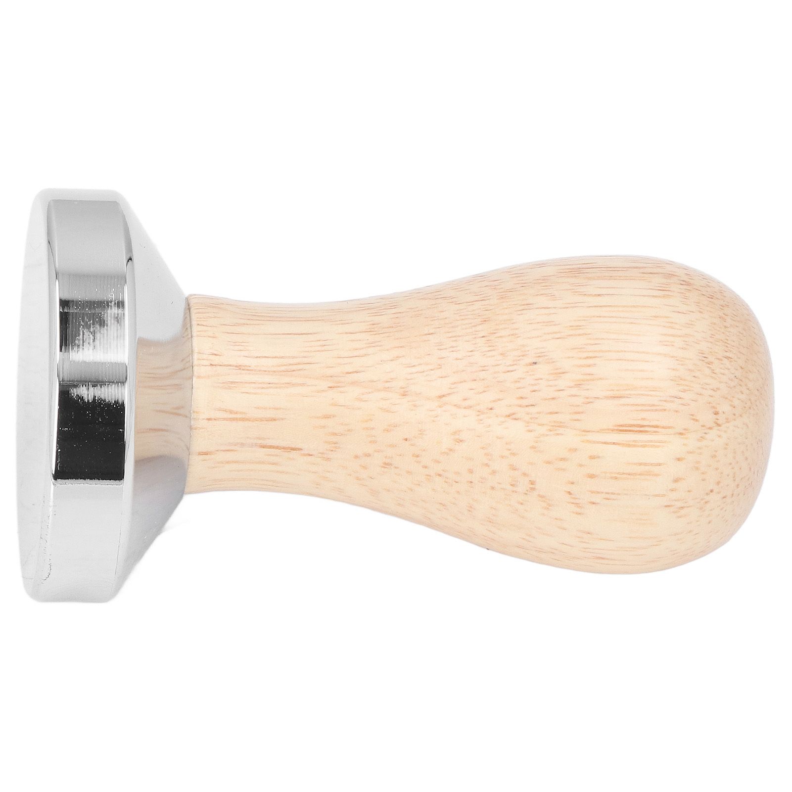 Coffee Tamper Detachable Food Grade Stainless Steel Flat Bottom Coffee Powder Press Hammer with Wooden Handle 49mm - Image 7