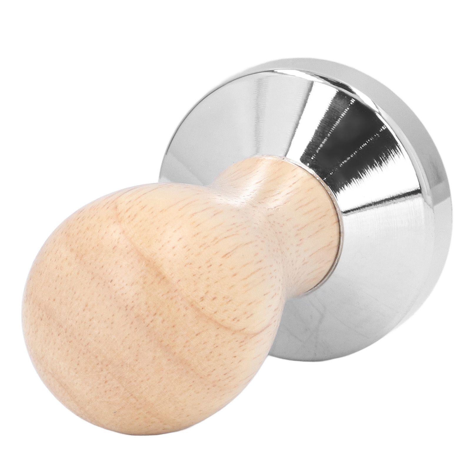 Coffee Tamper Detachable Food Grade Stainless Steel Flat Bottom Coffee Powder Press Hammer with Wooden Handle 49mm - Image 8