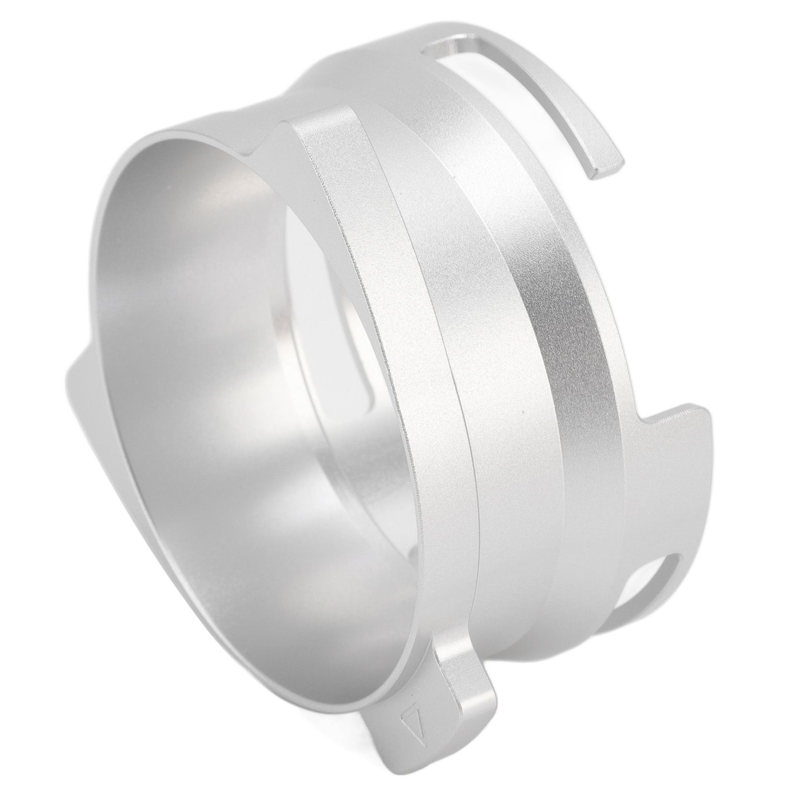 54mm Coffee Portafilter Dosing Funnel Aluminum Alloy Rotatable Dosing Funnel Coffee Machine Accessories Silver - Image 6
