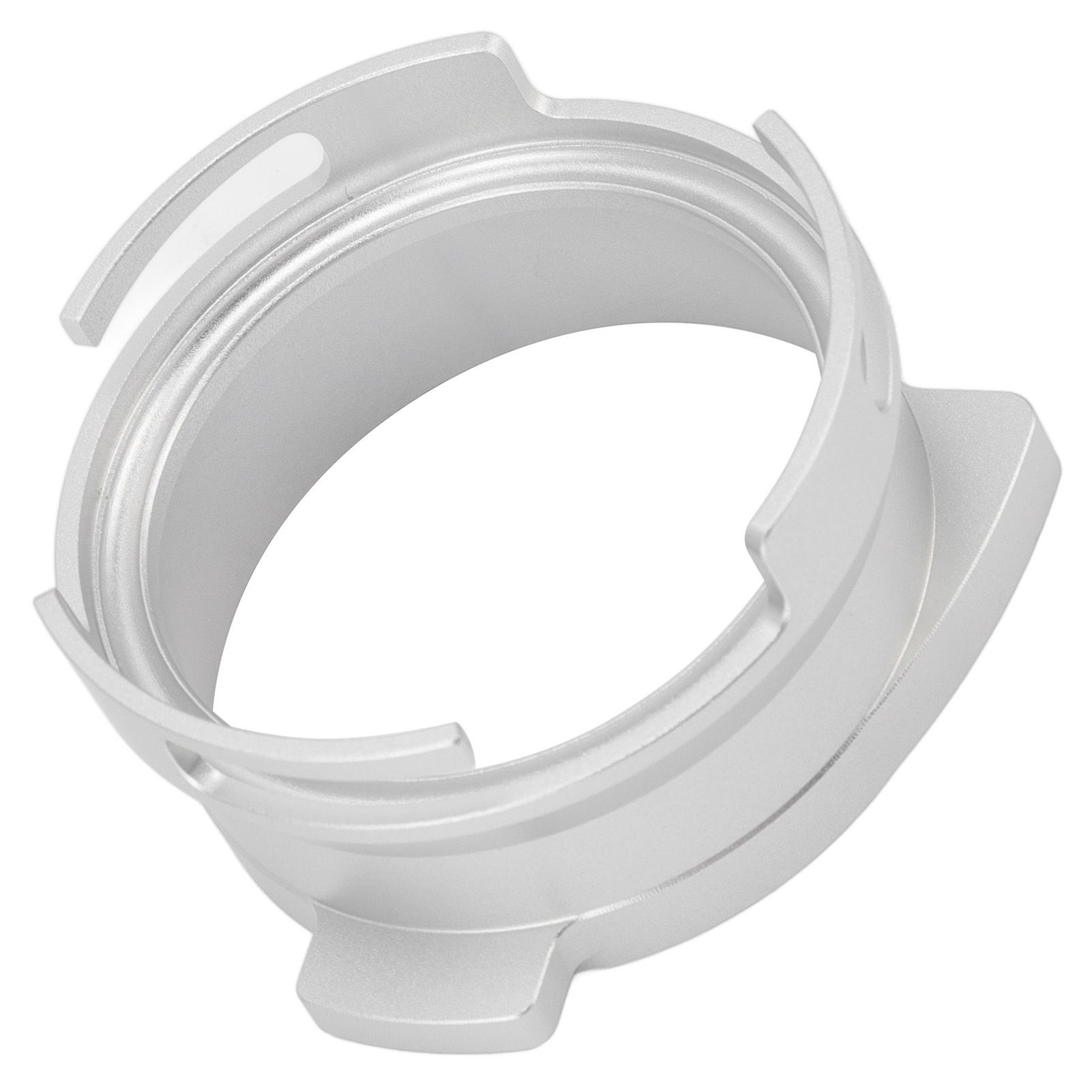 54mm Coffee Portafilter Dosing Funnel Aluminum Alloy Rotatable Dosing Funnel Coffee Machine Accessories Silver - Image 8