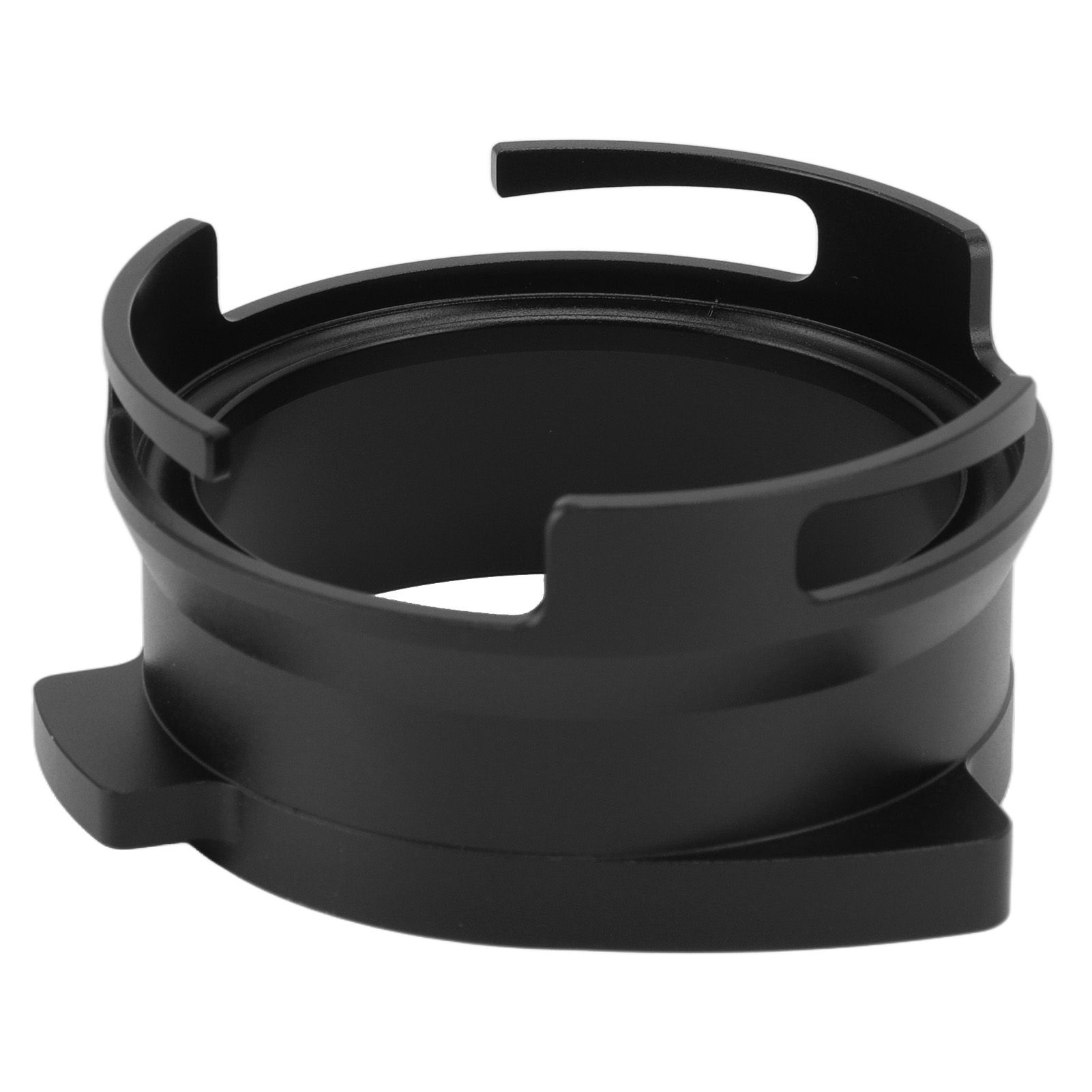 54mm Coffee Portafilter Dosing Funnel Aluminum Alloy Rotatable Dosing Funnel Coffee Machine Accessories Black - Image 1