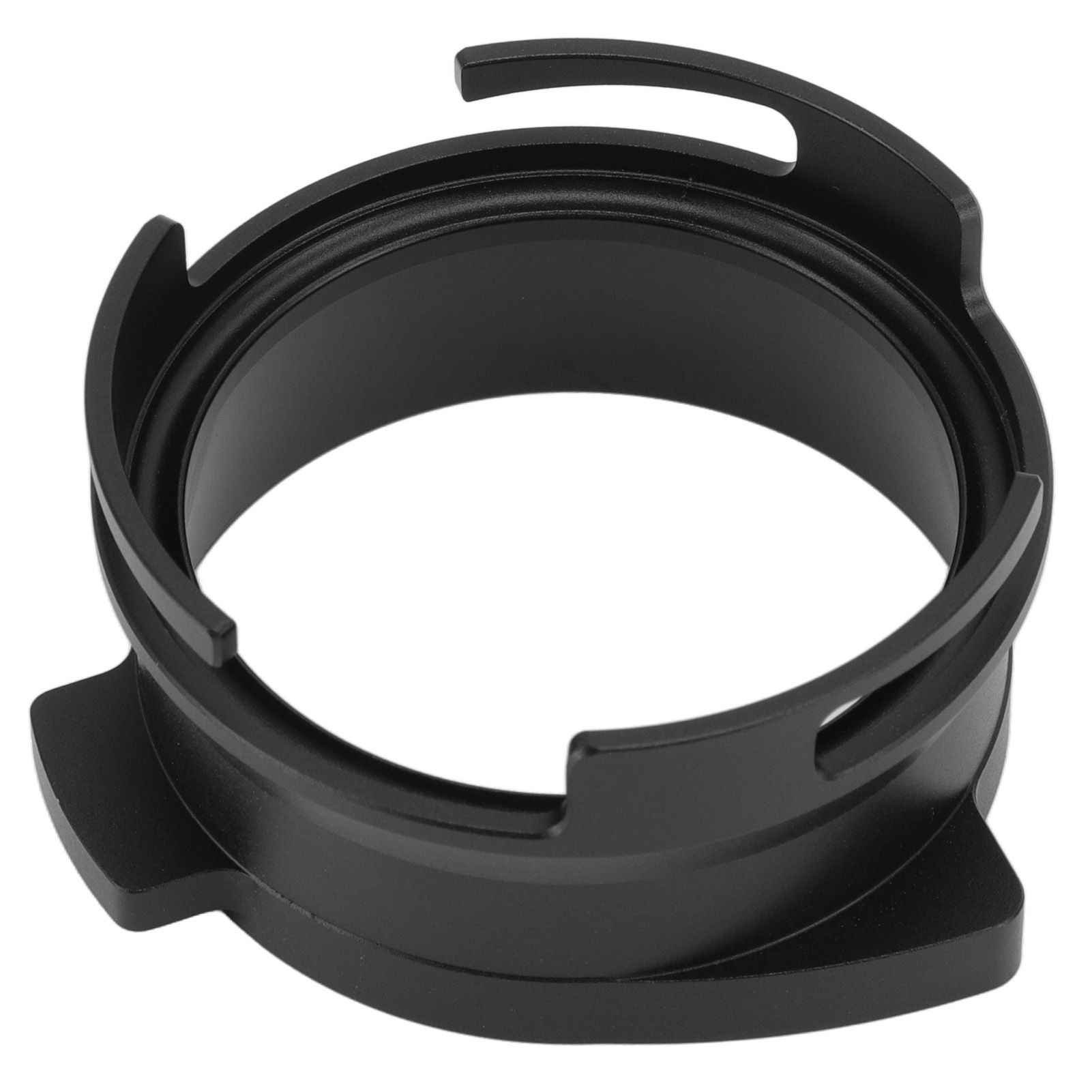 54mm Coffee Portafilter Dosing Funnel Aluminum Alloy Rotatable Dosing Funnel Coffee Machine Accessories Black - Image 2