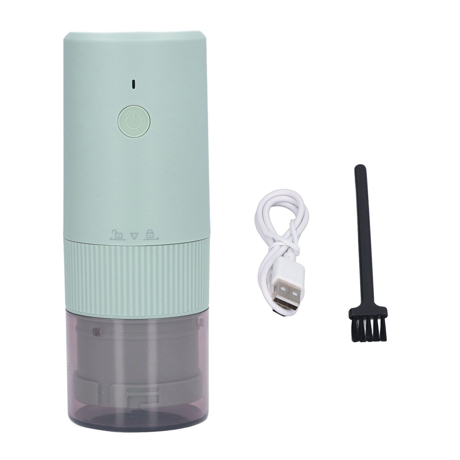 Electric Coffee Grinder Home Travel Portable USB Rechargeable Wireless Mini Electric Automatic Cone Coffee Grinder Green - Image 1