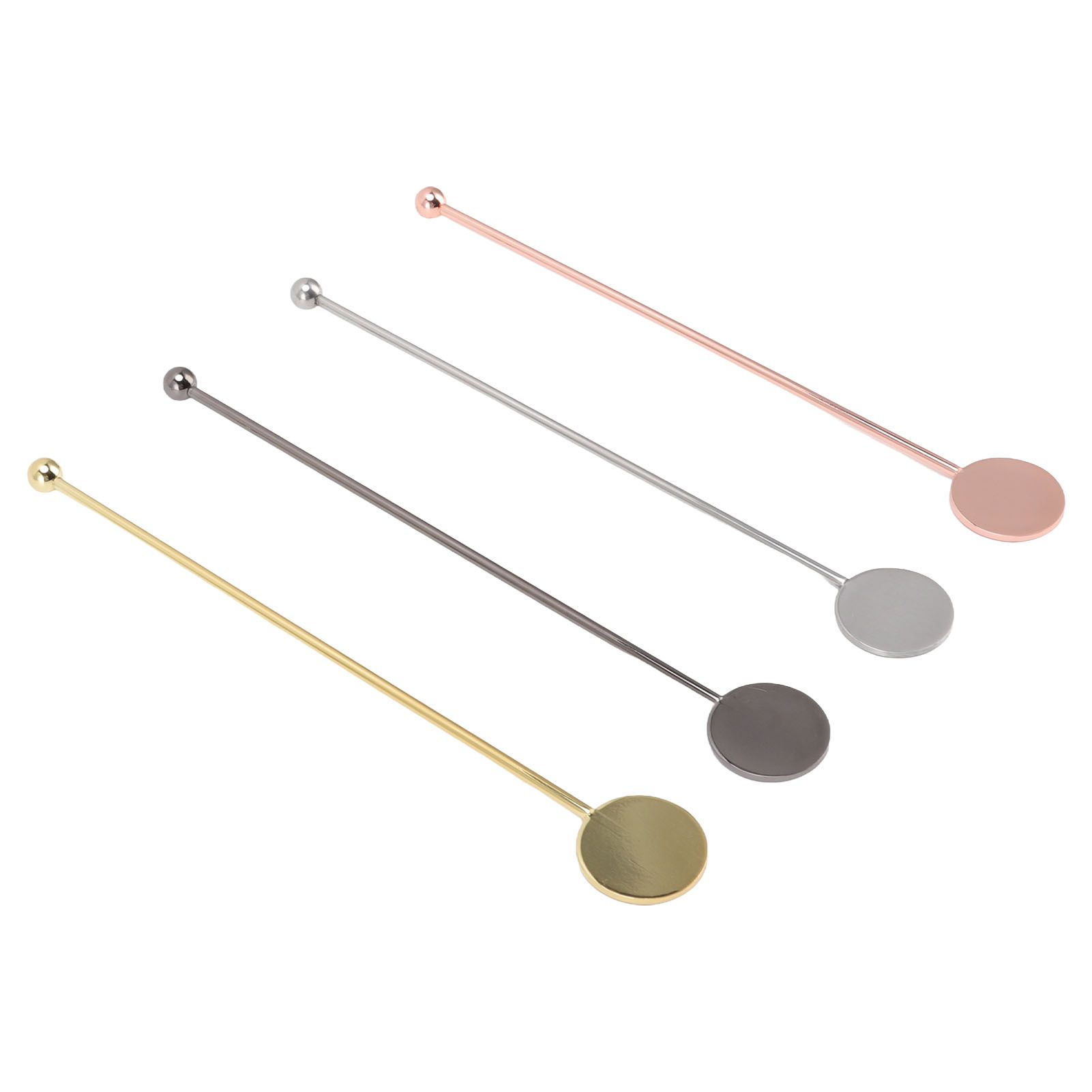 4pcs Stainless Steel Cocktail Layering Stick Coffee Beverage Stirrers Stick for Restaurants Milk Tea Shop - Image 1