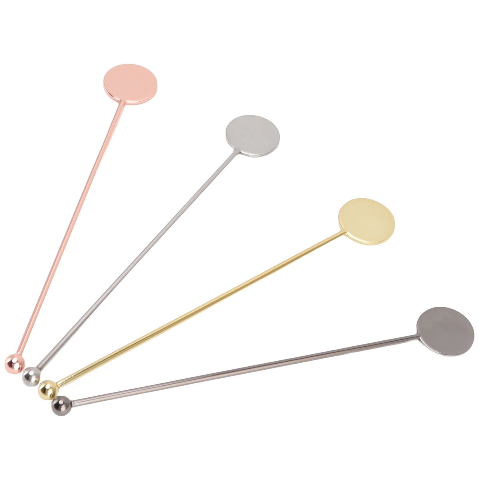 4pcs Stainless Steel Cocktail Layering Stick Coffee Beverage Stirrers Stick for Restaurants Milk Tea Shop - Image 2