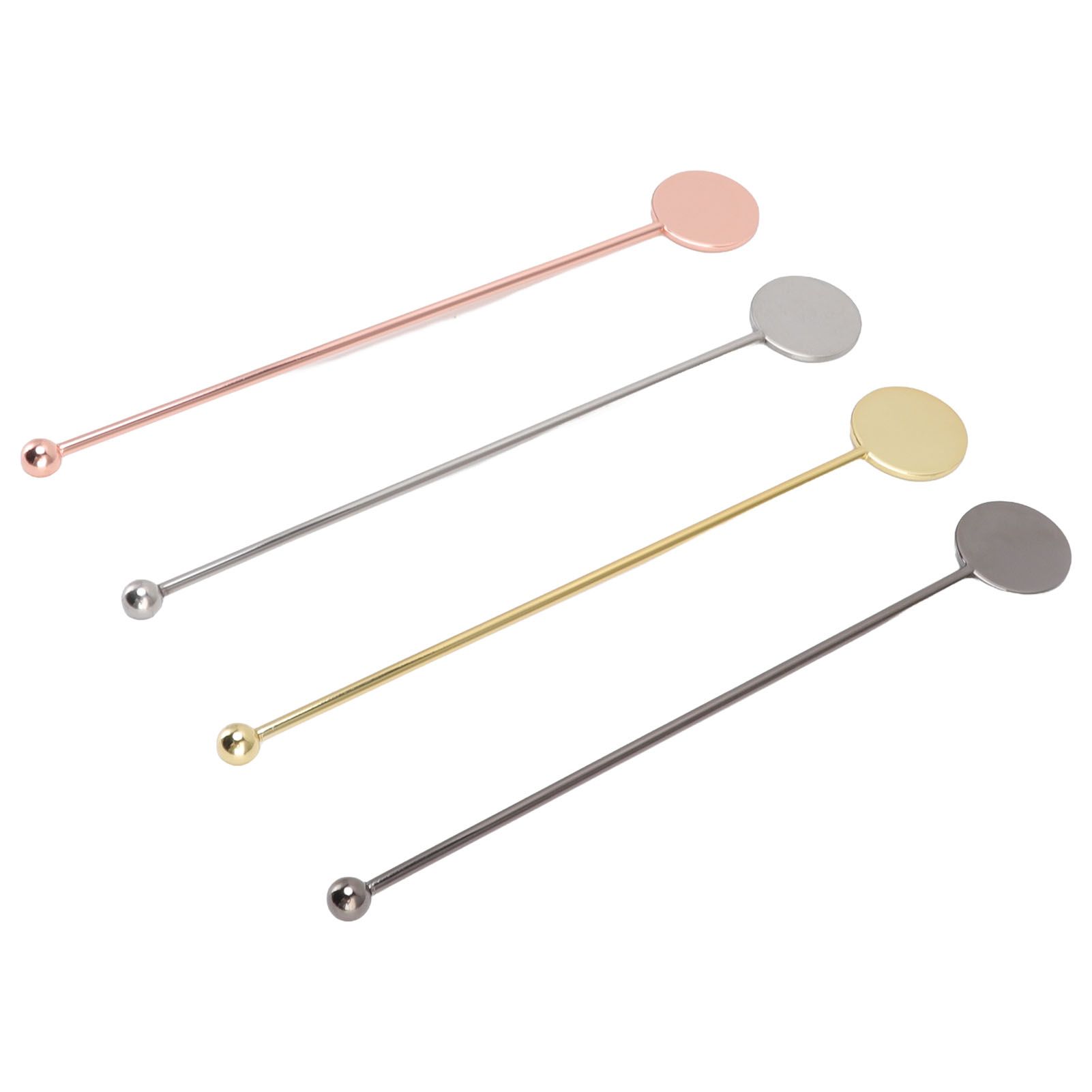 4pcs Stainless Steel Cocktail Layering Stick Coffee Beverage Stirrers Stick for Restaurants Milk Tea Shop - Image 3