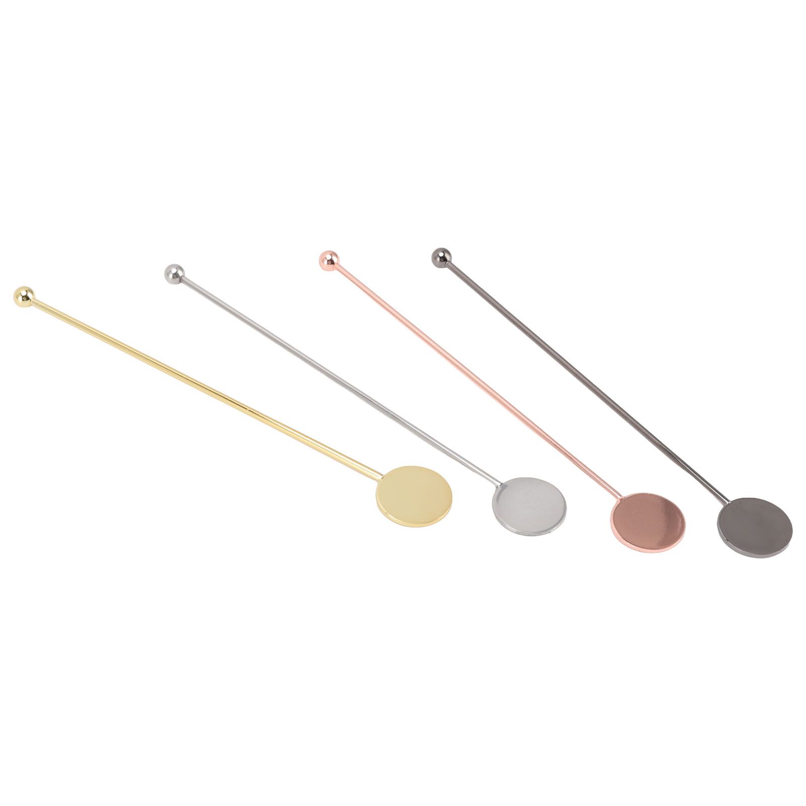 4pcs Stainless Steel Cocktail Layering Stick Coffee Beverage Stirrers Stick for Restaurants Milk Tea Shop - Image 4