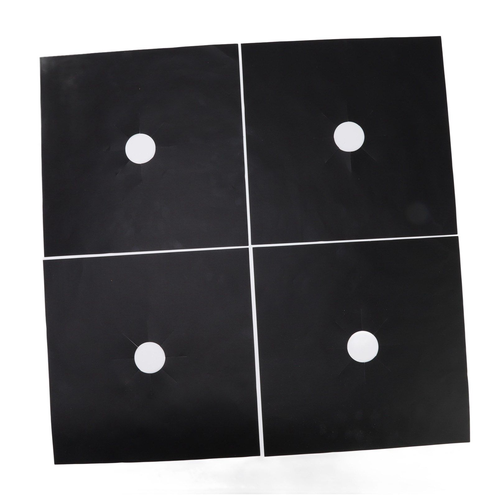 4Pcs Stove Burner Cover PTFE Coating Non Stick Gas Range Stove Top Protector Pad for Kitchen Cooking Black 27x27cm 0.1mm - Image 5