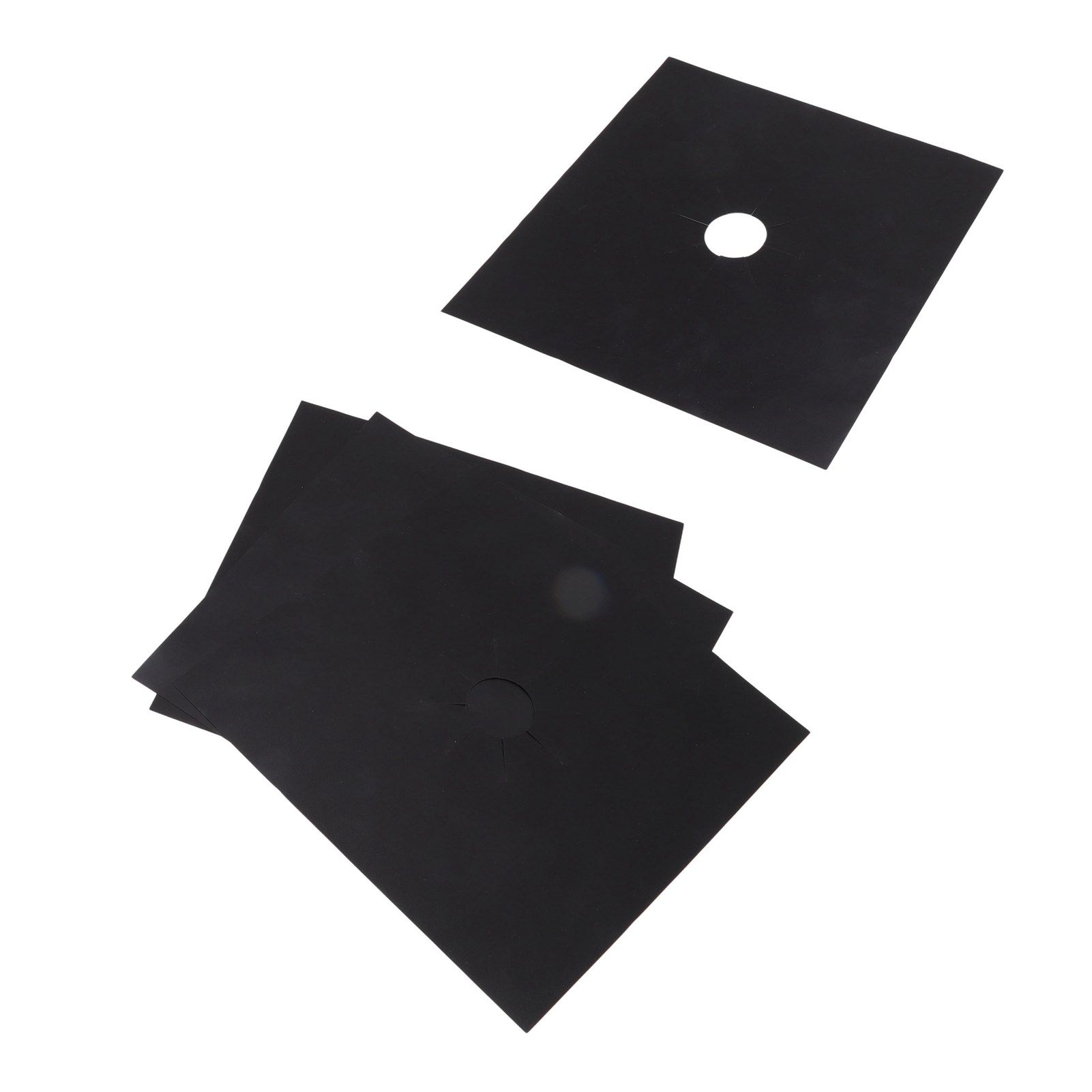 4Pcs Stove Burner Cover PTFE Coating Non Stick Gas Range Stove Top Protector Pad for Kitchen Cooking Black 27x27cm 0.1mm - Image 8