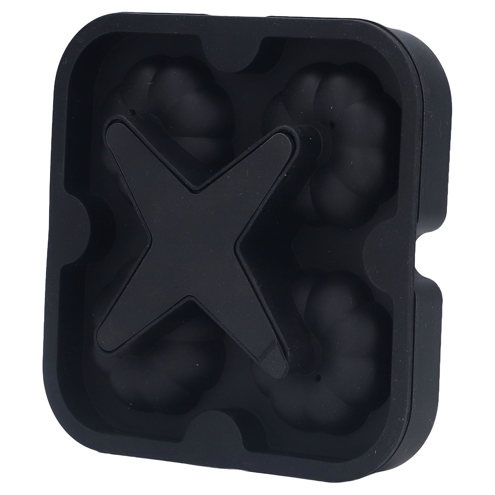 Pumpkin Ice Ball Mold 3D Pumpkin Shape Food Grade Silicone 4 Cells Easy Release Whiskey Ice Mold for Coffee Tea Cocktail Black - Image 4