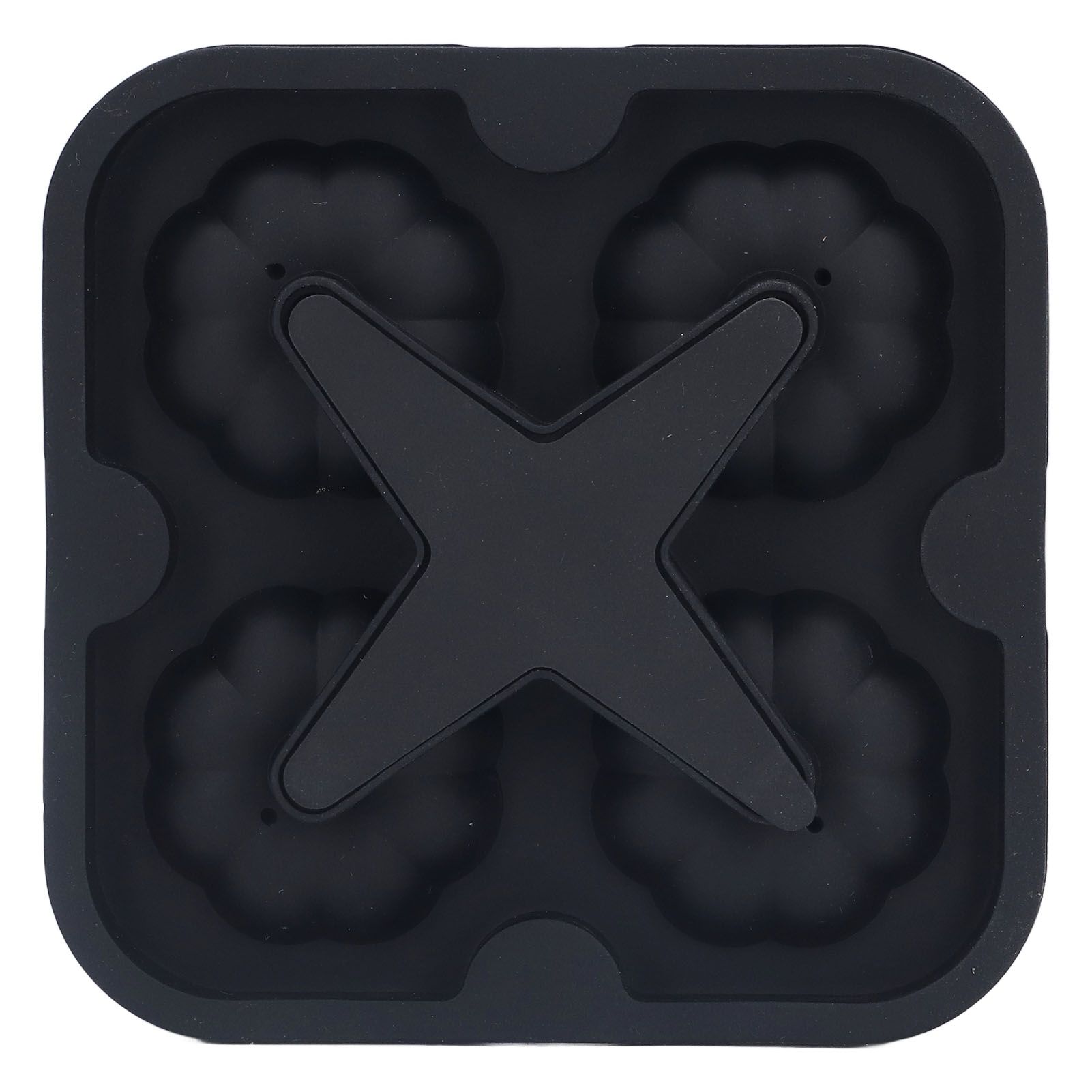 Pumpkin Ice Ball Mold 3D Pumpkin Shape Food Grade Silicone 4 Cells Easy Release Whiskey Ice Mold for Coffee Tea Cocktail Black - Image 6
