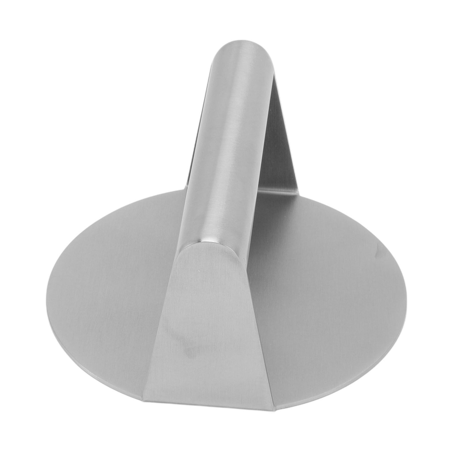 Meat Press Manual Stick Free Comfortable Handle 304 Stainless Steel Round Burger Press for Bacon Steak Grilling - Image 1