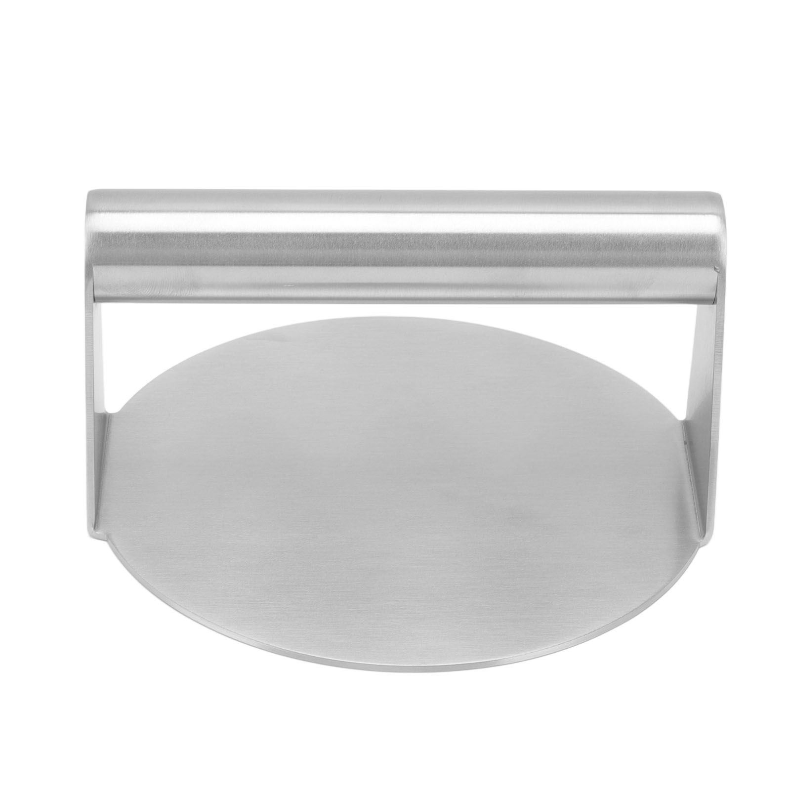 Meat Press Manual Stick Free Comfortable Handle 304 Stainless Steel Round Burger Press for Bacon Steak Grilling - Image 2