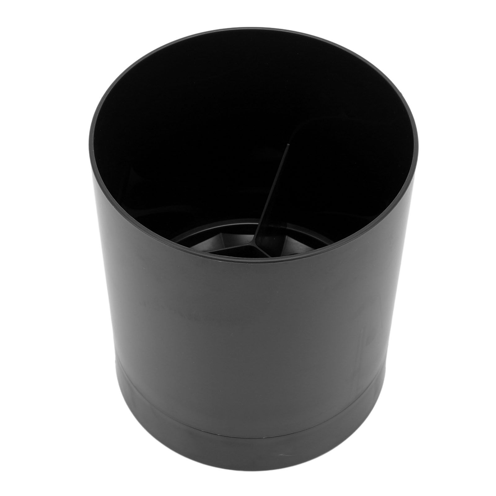 Utensil Holder 360 Degree Rotatable Simple Chopstick Basket Tableware Storage Container for Home Kitchen Black - Image 4