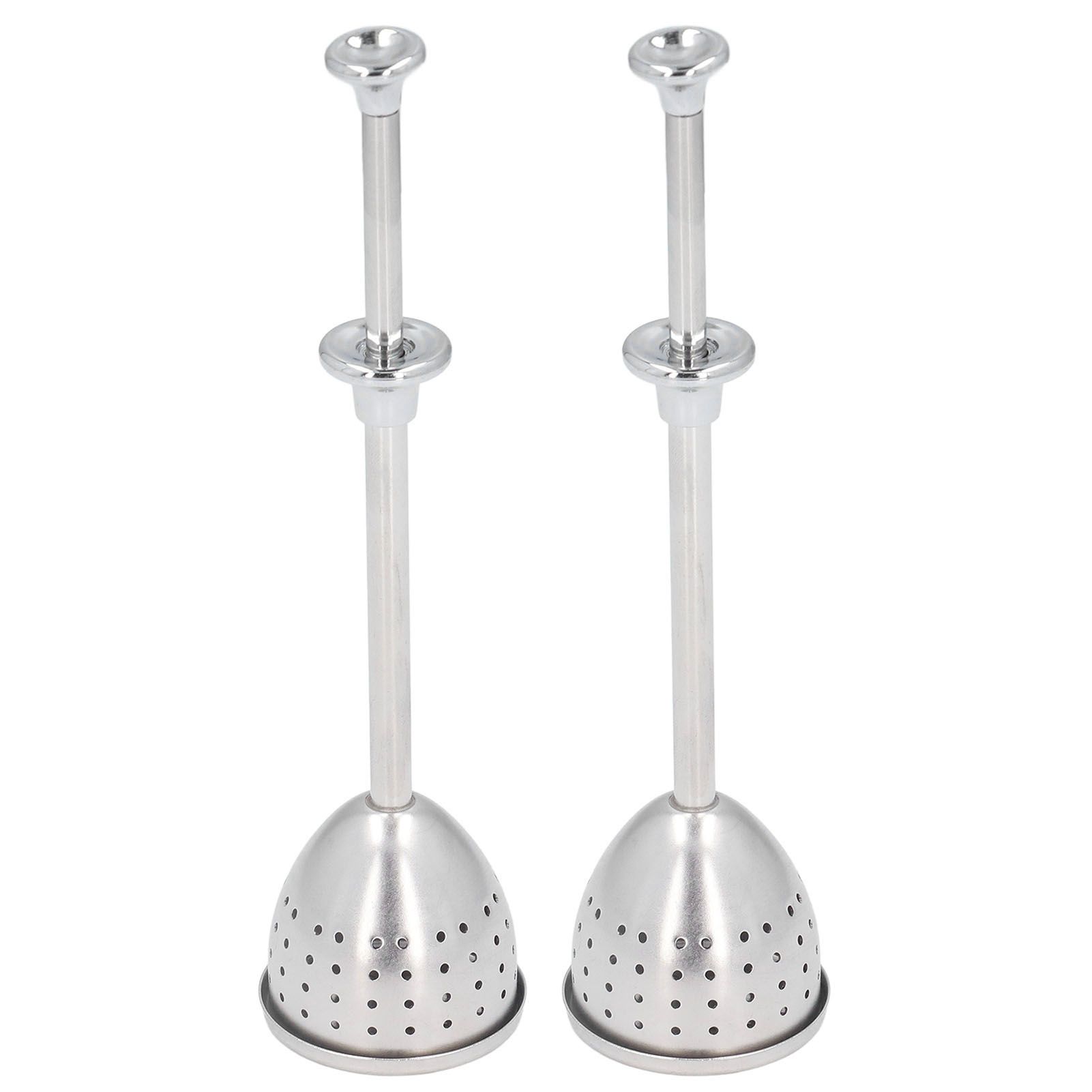 2Pcs Tea Strainer Long Handle Stainless Steel Infuser Filter Reusable Teapot Interval Diffuser - Image 2