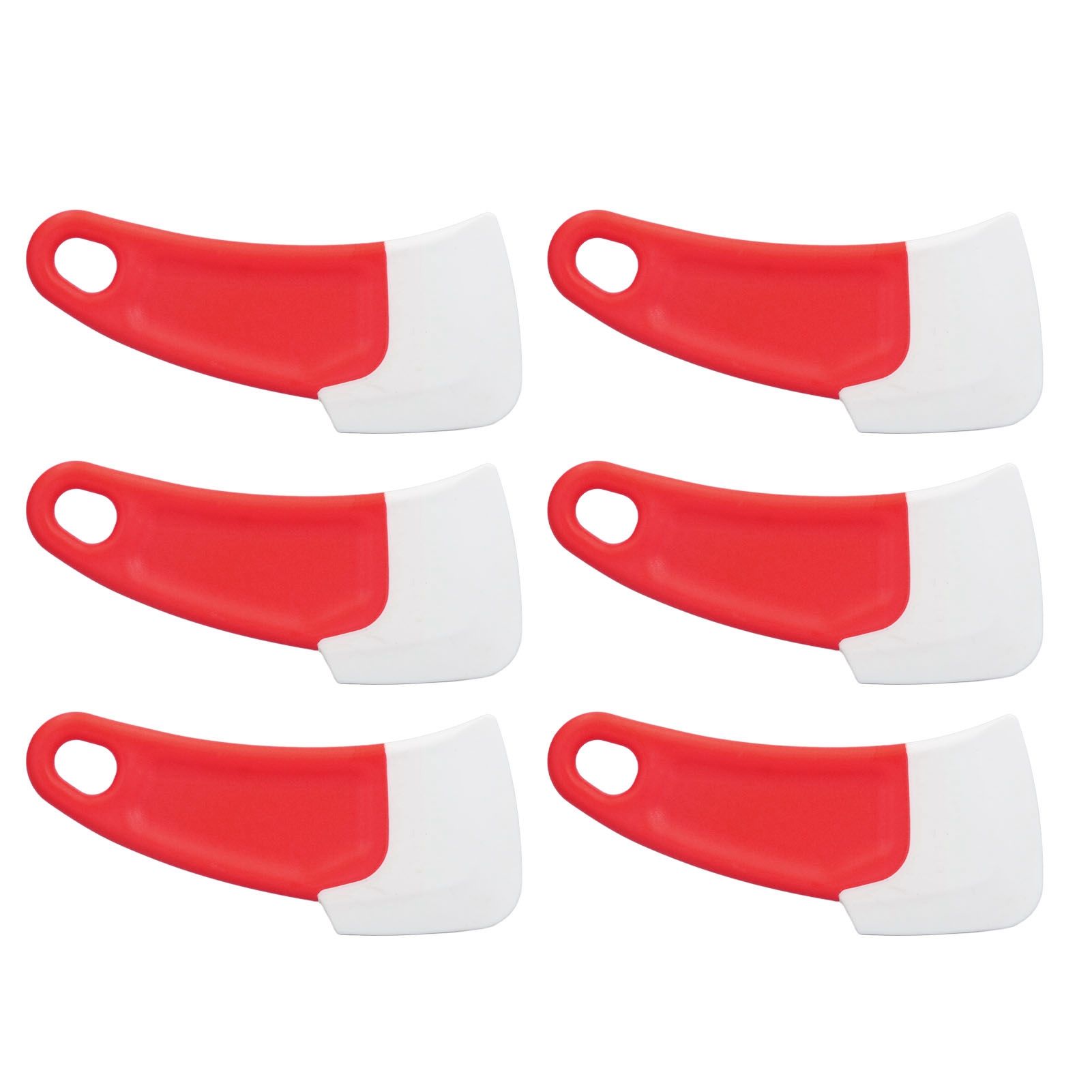 10 Pcs Silicone Spatula Flexible Hook Hole Design PP Handle Kitchen Silicone Spatula for Cake Pasta Baking Cooking Red - Image 4