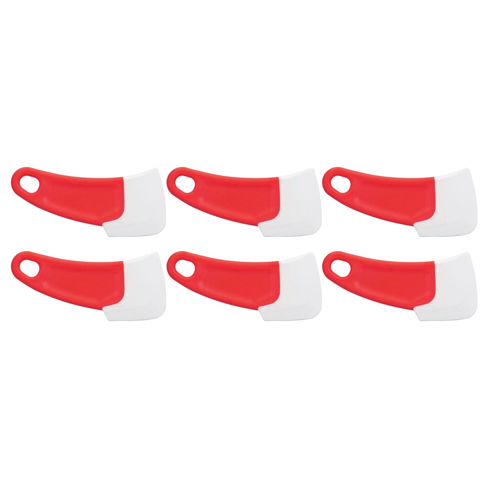 10 Pcs Silicone Spatula Flexible Hook Hole Design PP Handle Kitchen Silicone Spatula for Cake Pasta Baking Cooking Red - Image 5
