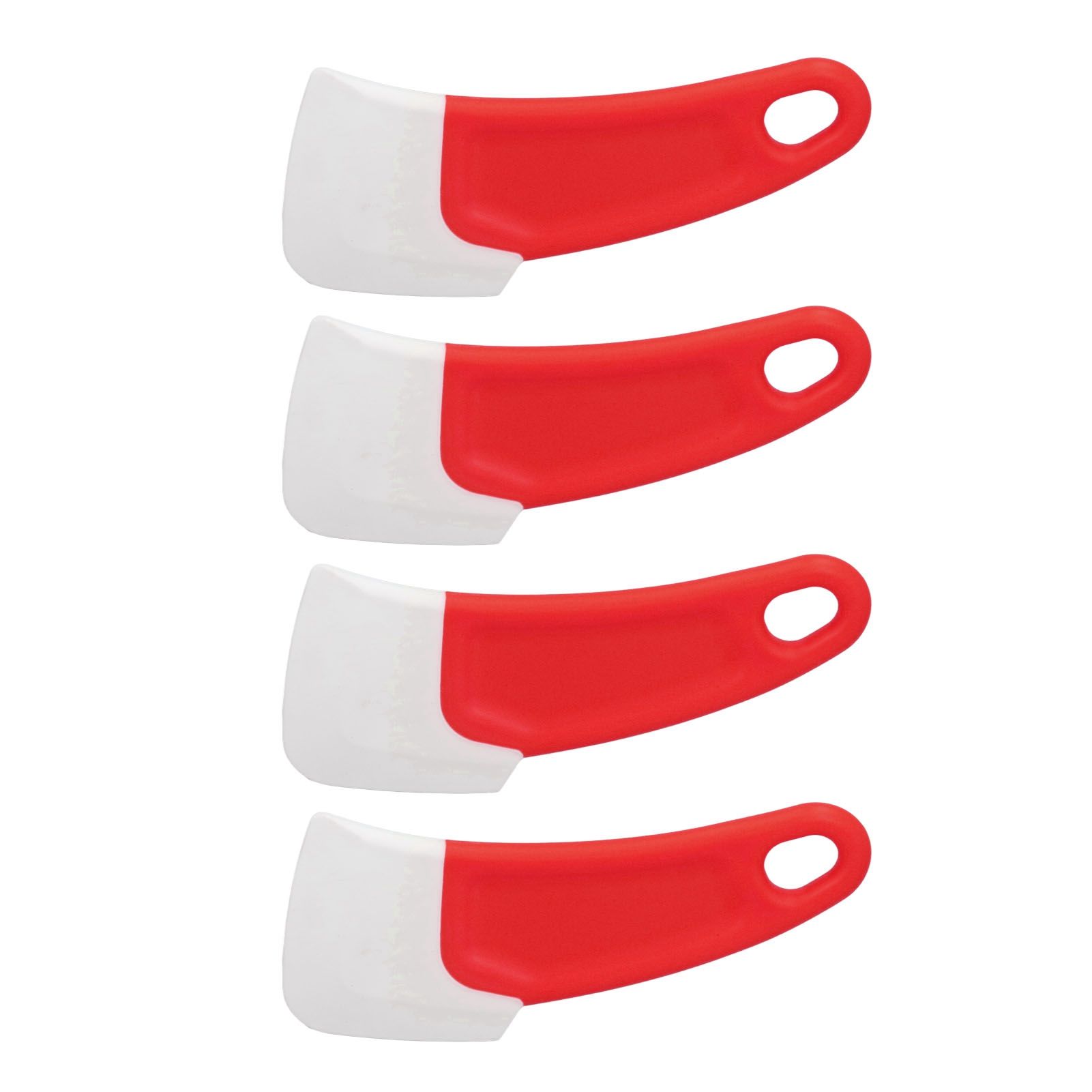 10 Pcs Silicone Spatula Flexible Hook Hole Design PP Handle Kitchen Silicone Spatula for Cake Pasta Baking Cooking Red - Image 6