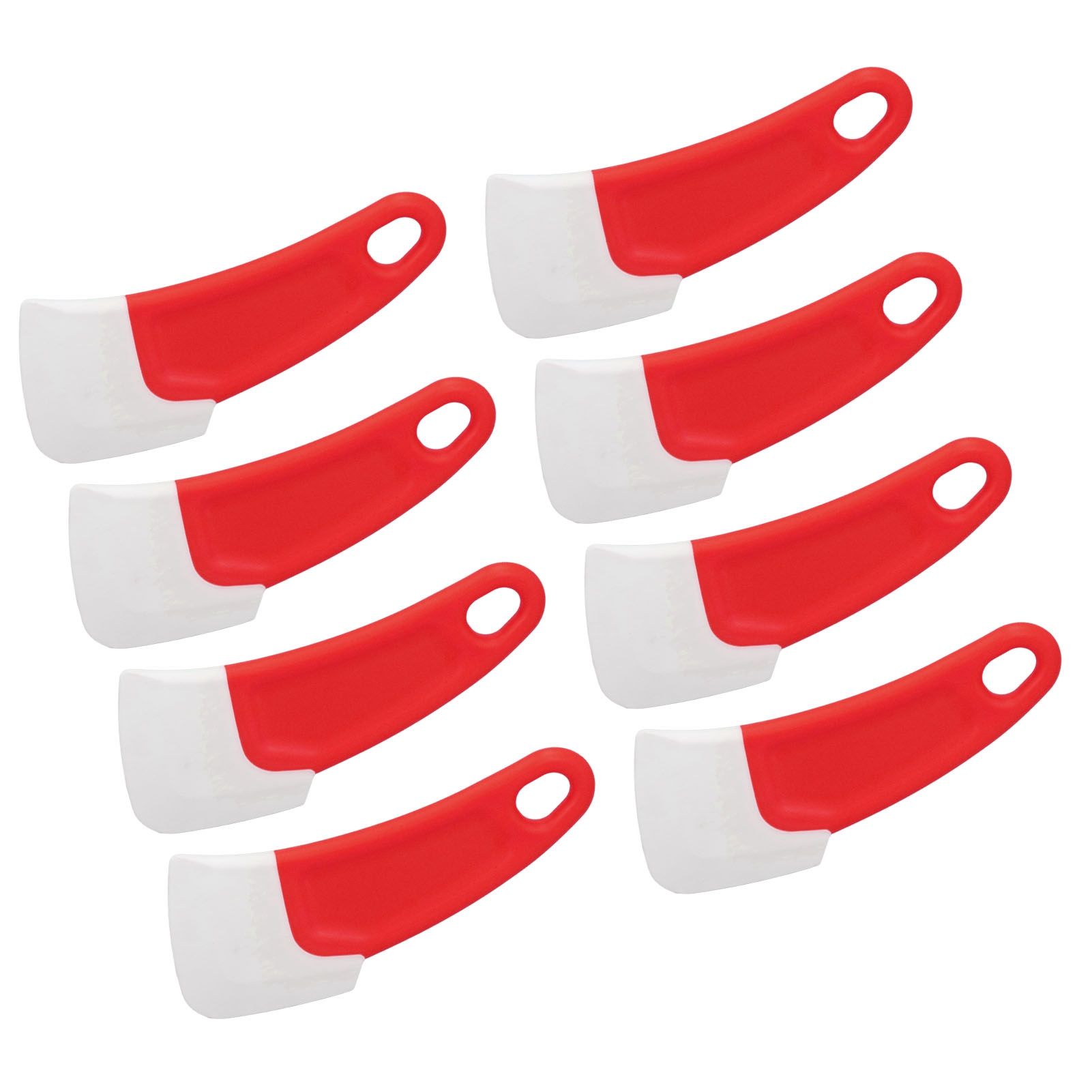 10 Pcs Silicone Spatula Flexible Hook Hole Design PP Handle Kitchen Silicone Spatula for Cake Pasta Baking Cooking Red - Image 7
