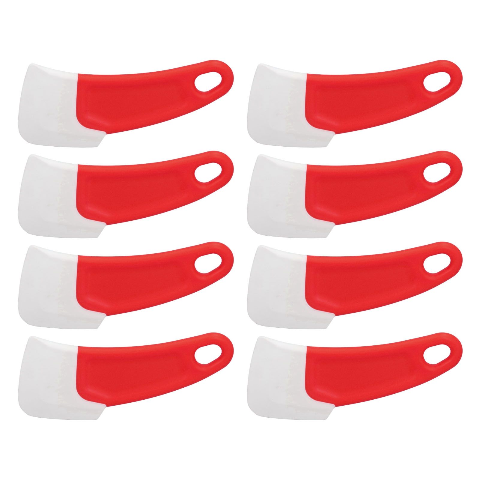 10 Pcs Silicone Spatula Flexible Hook Hole Design PP Handle Kitchen Silicone Spatula for Cake Pasta Baking Cooking Red - Image 8