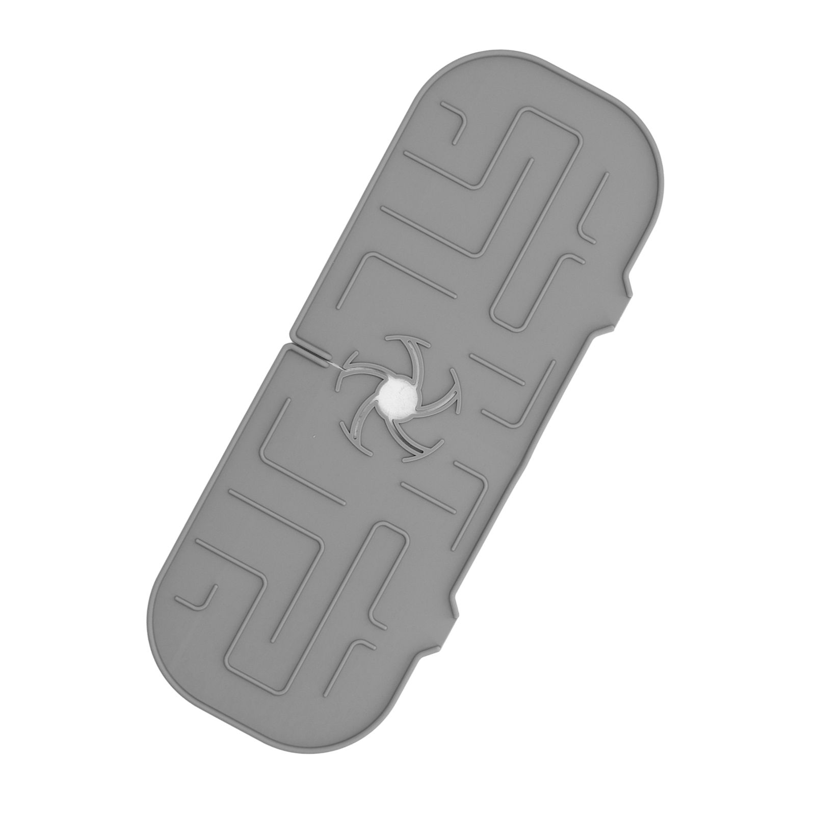 Faucet Handle Drip Catcher Tray Durable Silicone Sink Faucet Mat for Kitchen Bathroom Apartment Hotel Gray - Image 7