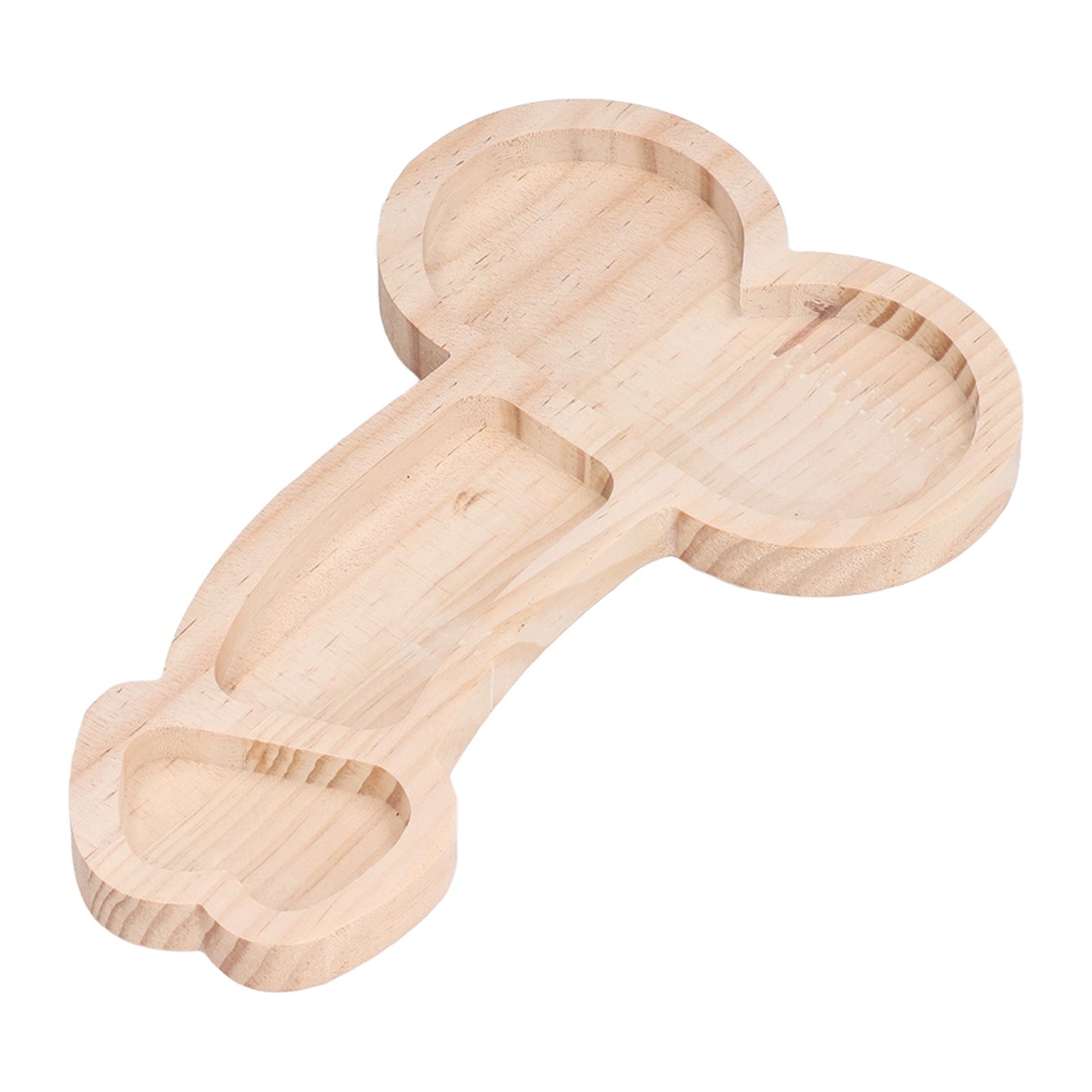 Cheese Plate Novelty 40cm Large Practical Beech Wood Picnic Board Food Platter for Gift Anniversary Party for Restaurant Left - Image 3
