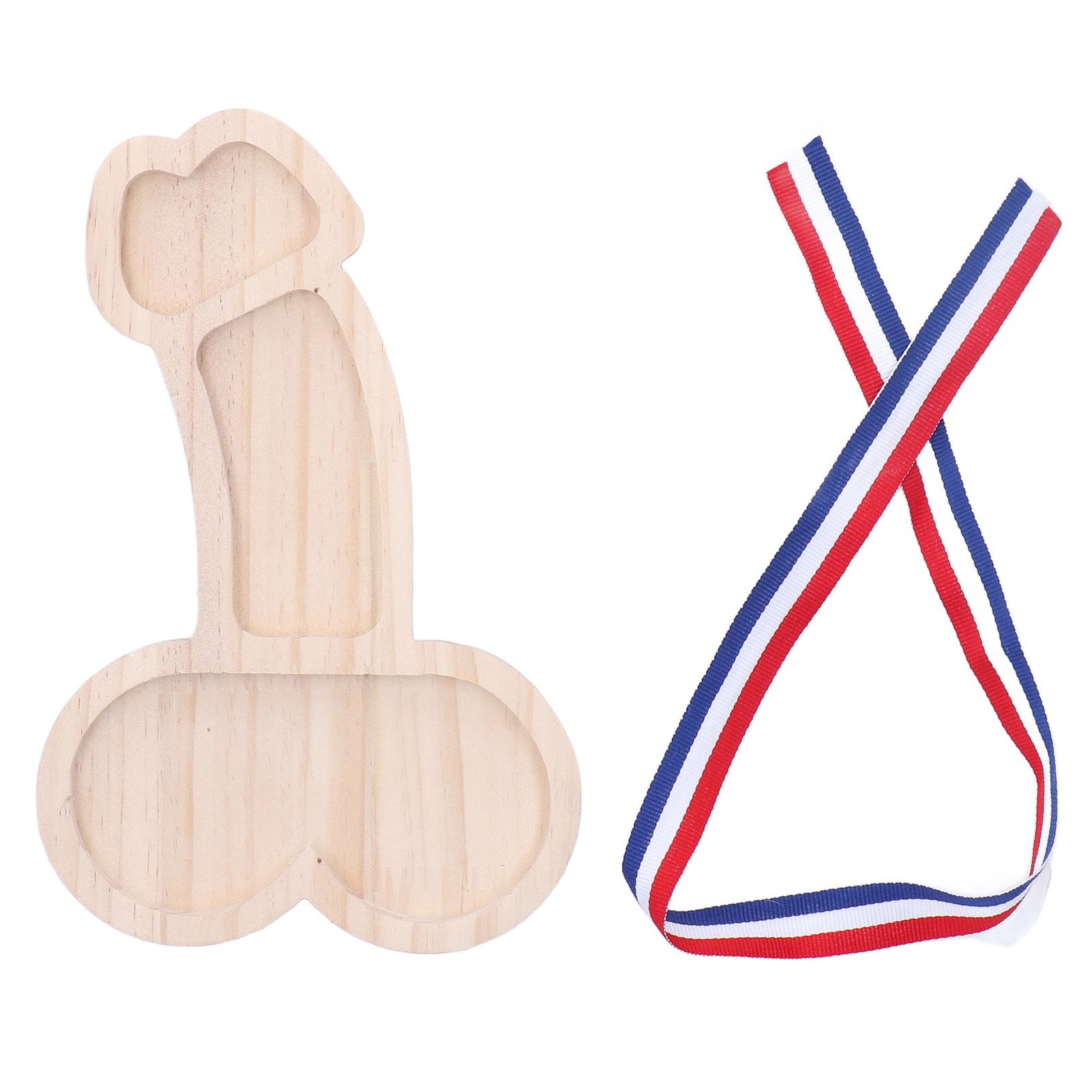 Novelty Aperitif Board 24cm 3 Part BPA Free Cheese Plate Beech Wood Practical Food Platter for Gift Housewarming Party Left - Image 1