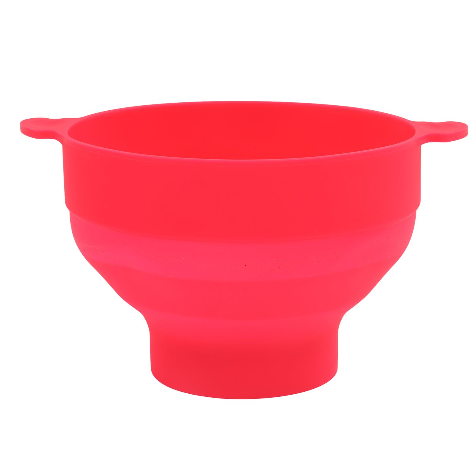 Microwavable Popcorn Bowl with Transparent Lid and Handle Collapsible Silicone Popcorn Maker for Home Rose Red - Image 6