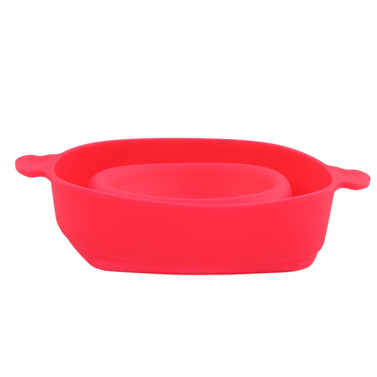 Microwavable Popcorn Bowl with Transparent Lid and Handle Collapsible Silicone Popcorn Maker for Home Rose Red - Image 8