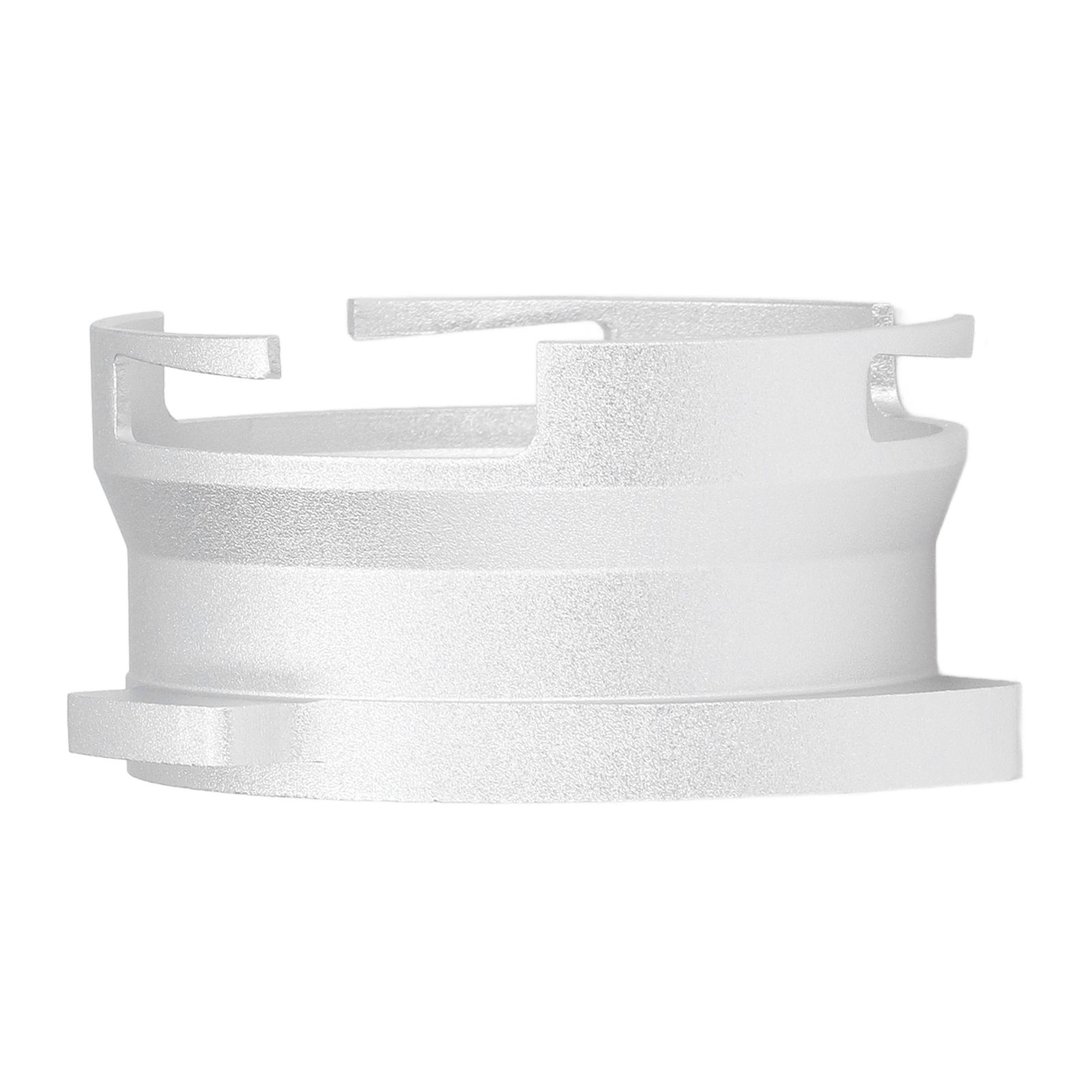 54mm Coffee Portafilter Dosing Funnel Aluminum Alloy Rotatable Dosing Funnel for Coffee Machine Silver - Image 4