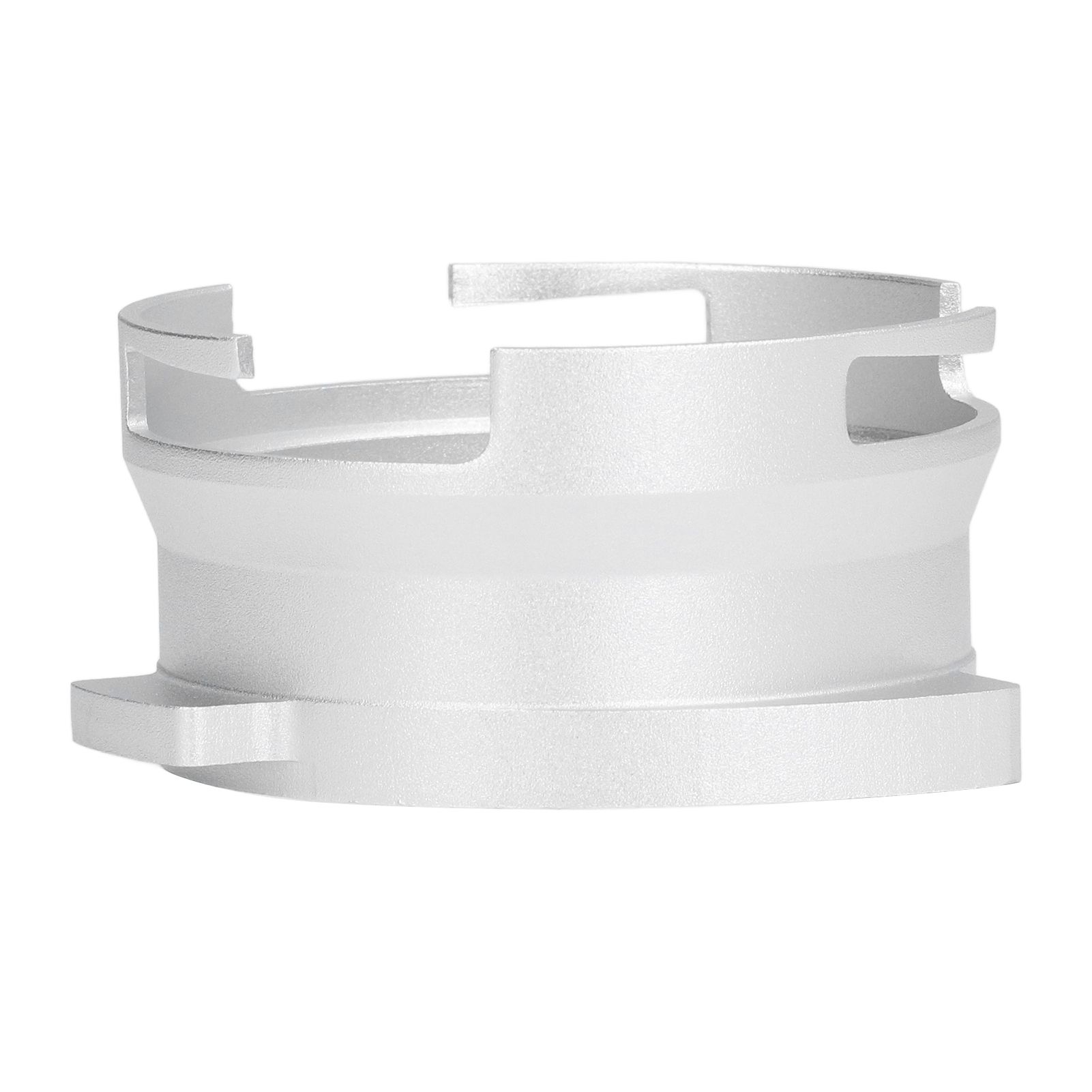 54mm Coffee Portafilter Dosing Funnel Aluminum Alloy Rotatable Dosing Funnel for Coffee Machine Silver - Image 6