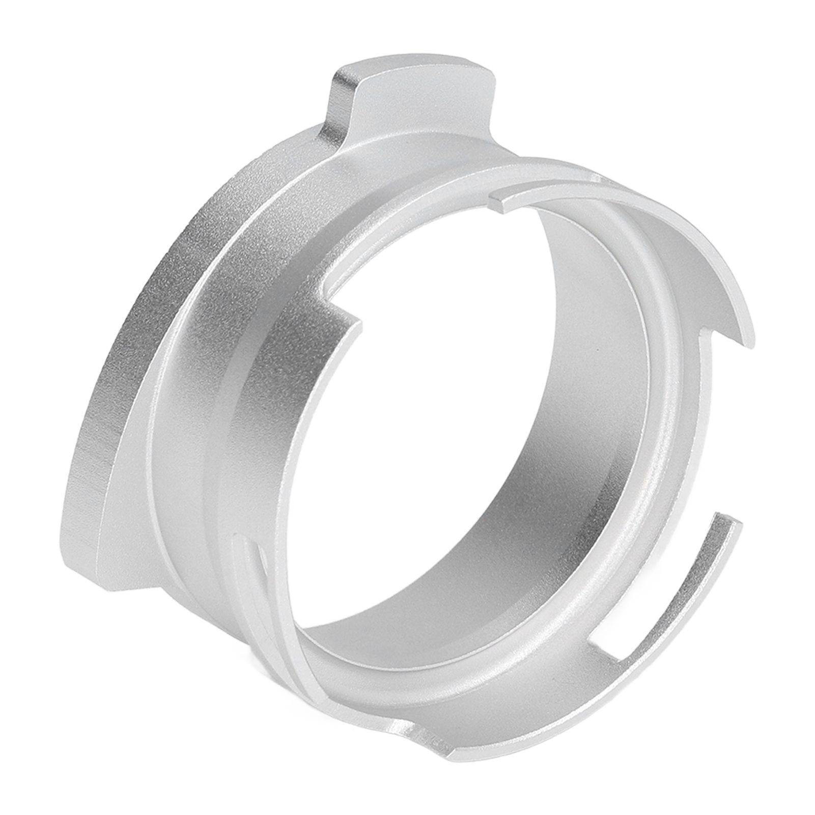 54mm Coffee Portafilter Dosing Funnel Aluminum Alloy Rotatable Dosing Funnel for Coffee Machine Silver - Image 7