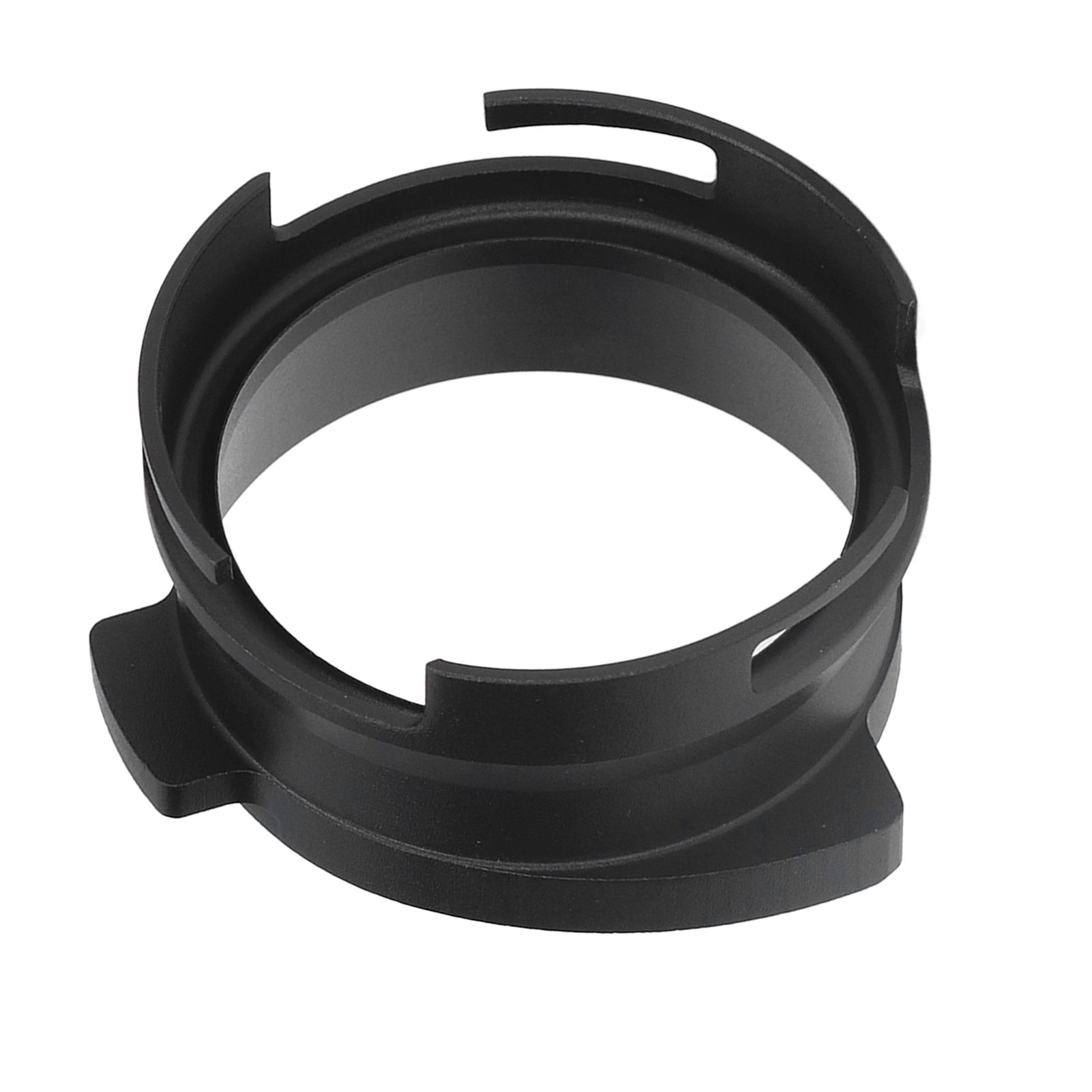 54mm Coffee Portafilter Dosing Funnel Aluminum Alloy Rotatable Dosing Funnel for Coffee Machine Black - Image 1
