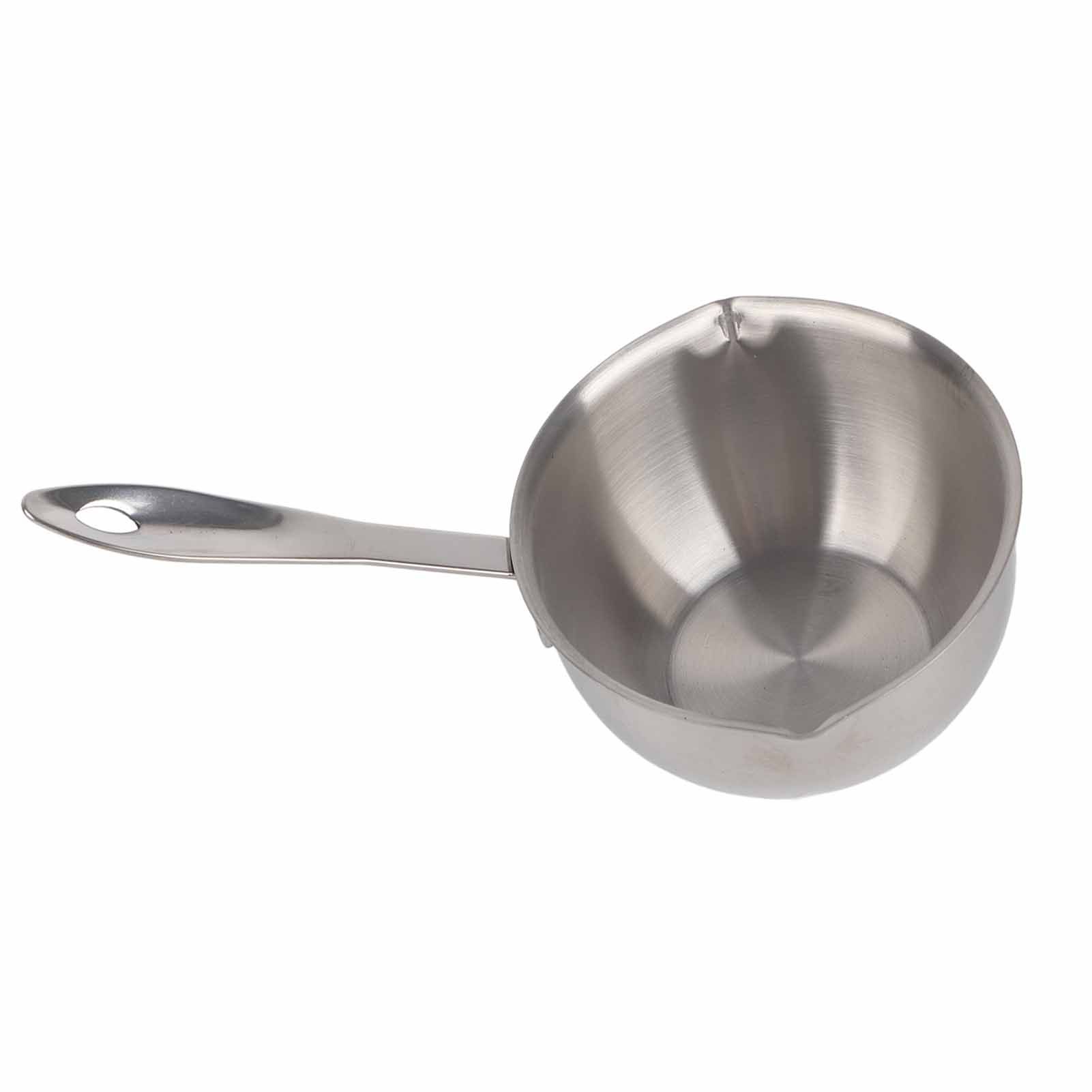 Butter Warmer Pot All in One Flat Induction Bottom Stainless Steel Mini Butter Hot Pot Milk Pot Small Saucepan 300ML - Image 2