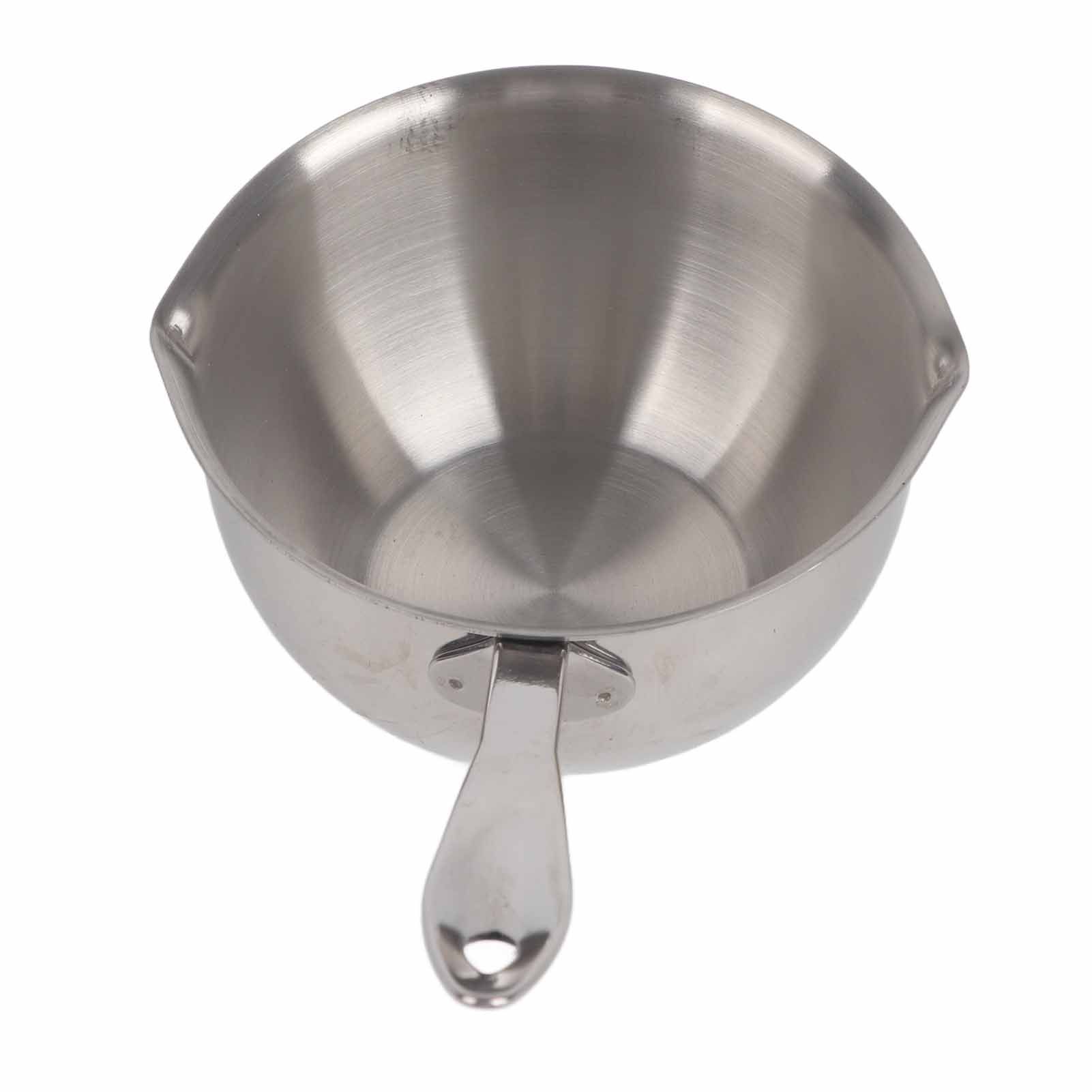 Butter Warmer Pot All in One Flat Induction Bottom Stainless Steel Mini Butter Hot Pot Milk Pot Small Saucepan 300ML - Image 4