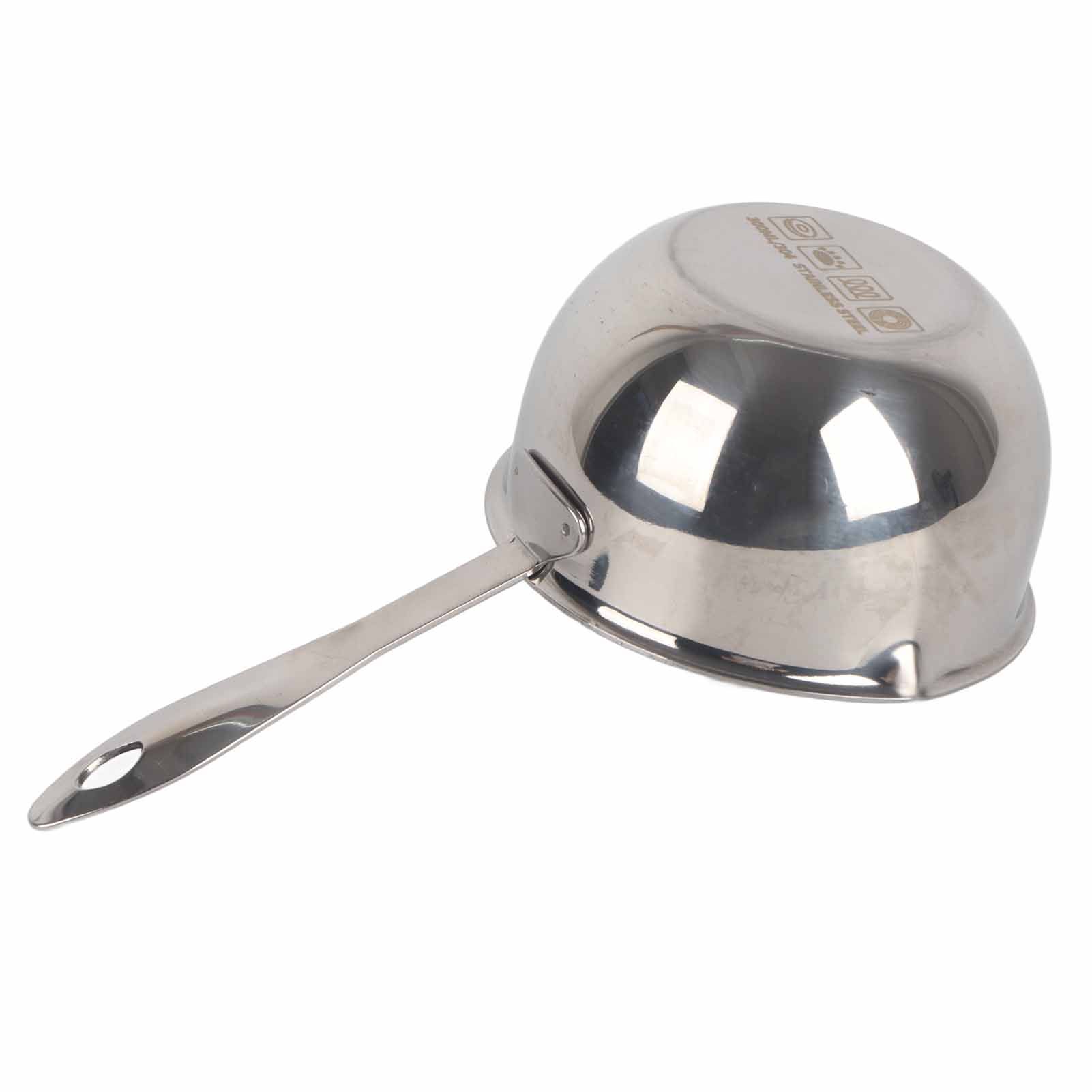 Butter Warmer Pot All in One Flat Induction Bottom Stainless Steel Mini Butter Hot Pot Milk Pot Small Saucepan 300ML - Image 8