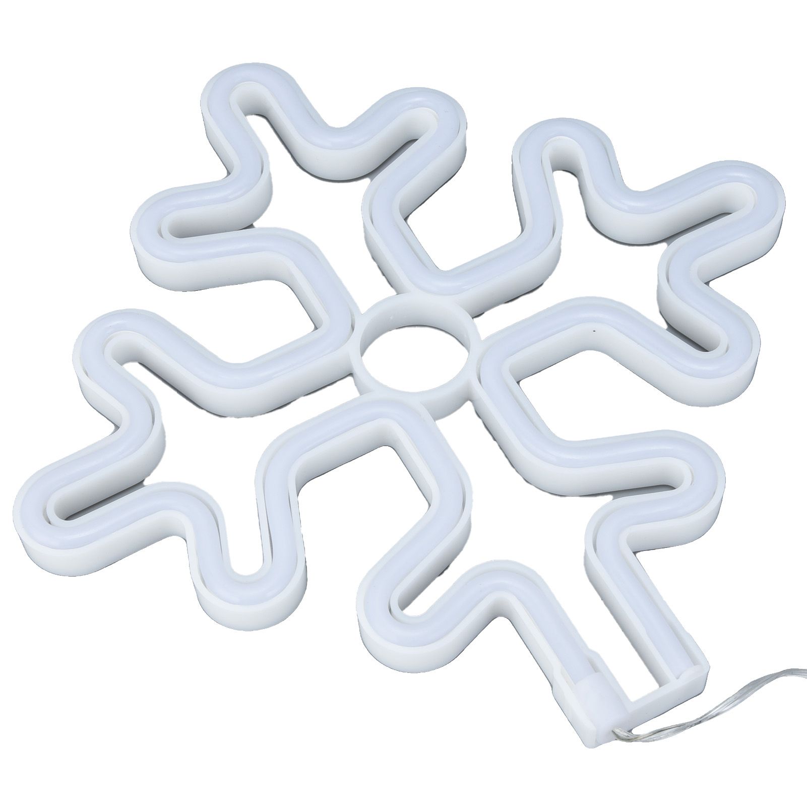 70in Neon Sign Romantic Christmas Snowflake Battery USB Powered LED Neon Light Decoration for Christmas Decoration 5V - Image 3