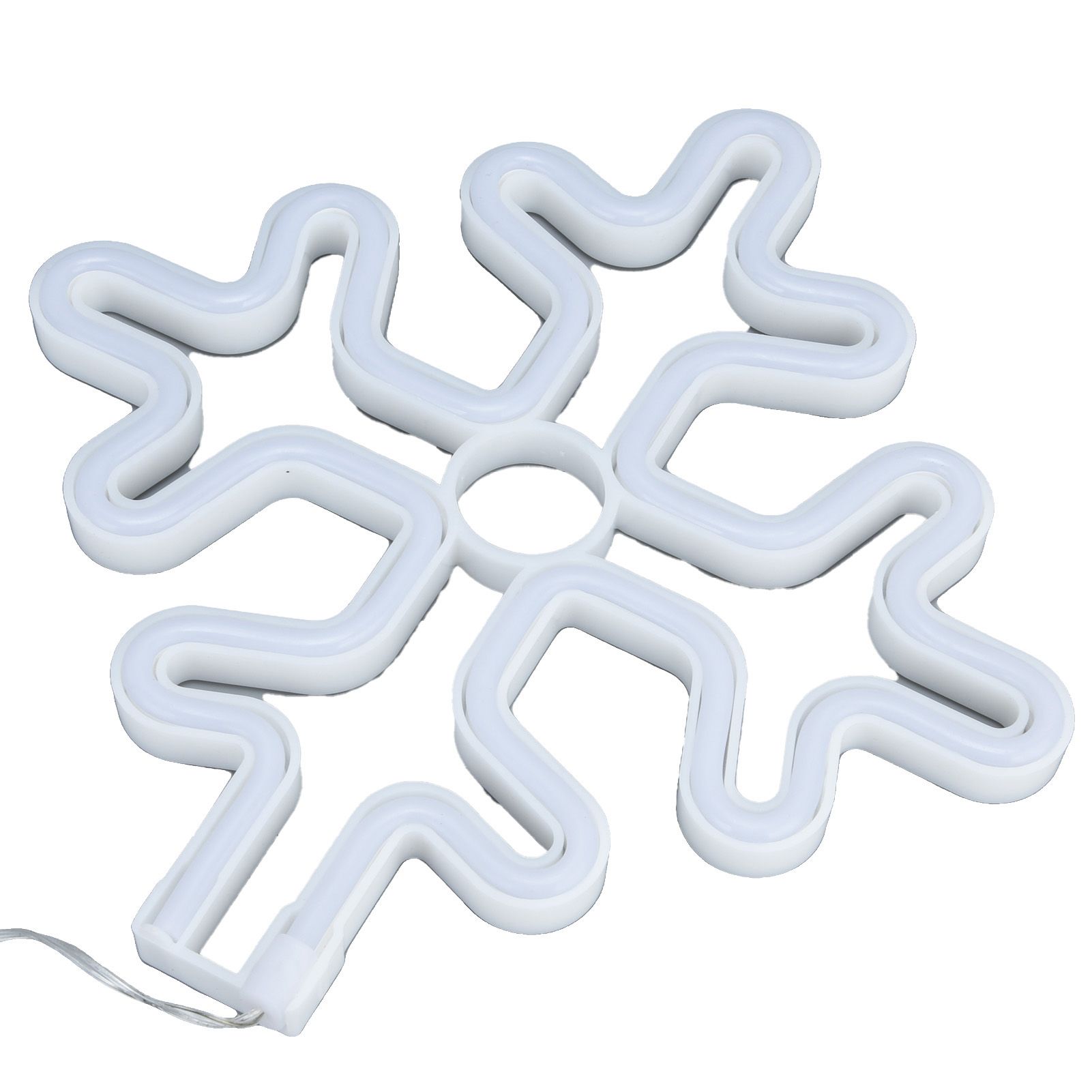 70in Neon Sign Romantic Christmas Snowflake Battery USB Powered LED Neon Light Decoration for Christmas Decoration 5V - Image 7