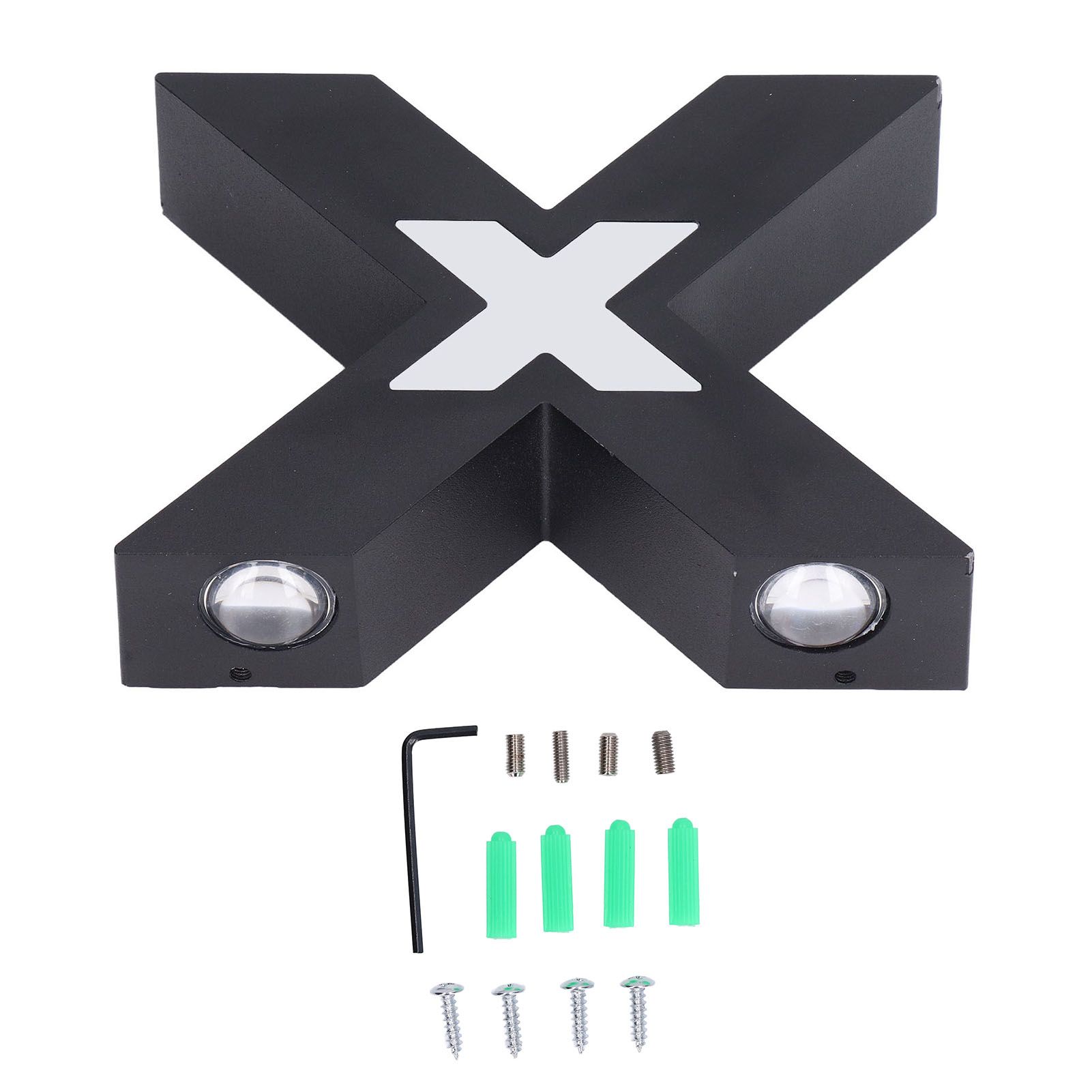 Wall Light IP65 Waterproof X Shaped 7W Aluminum Wall Mount Lamp for Corridor 85‑265V - Image 2