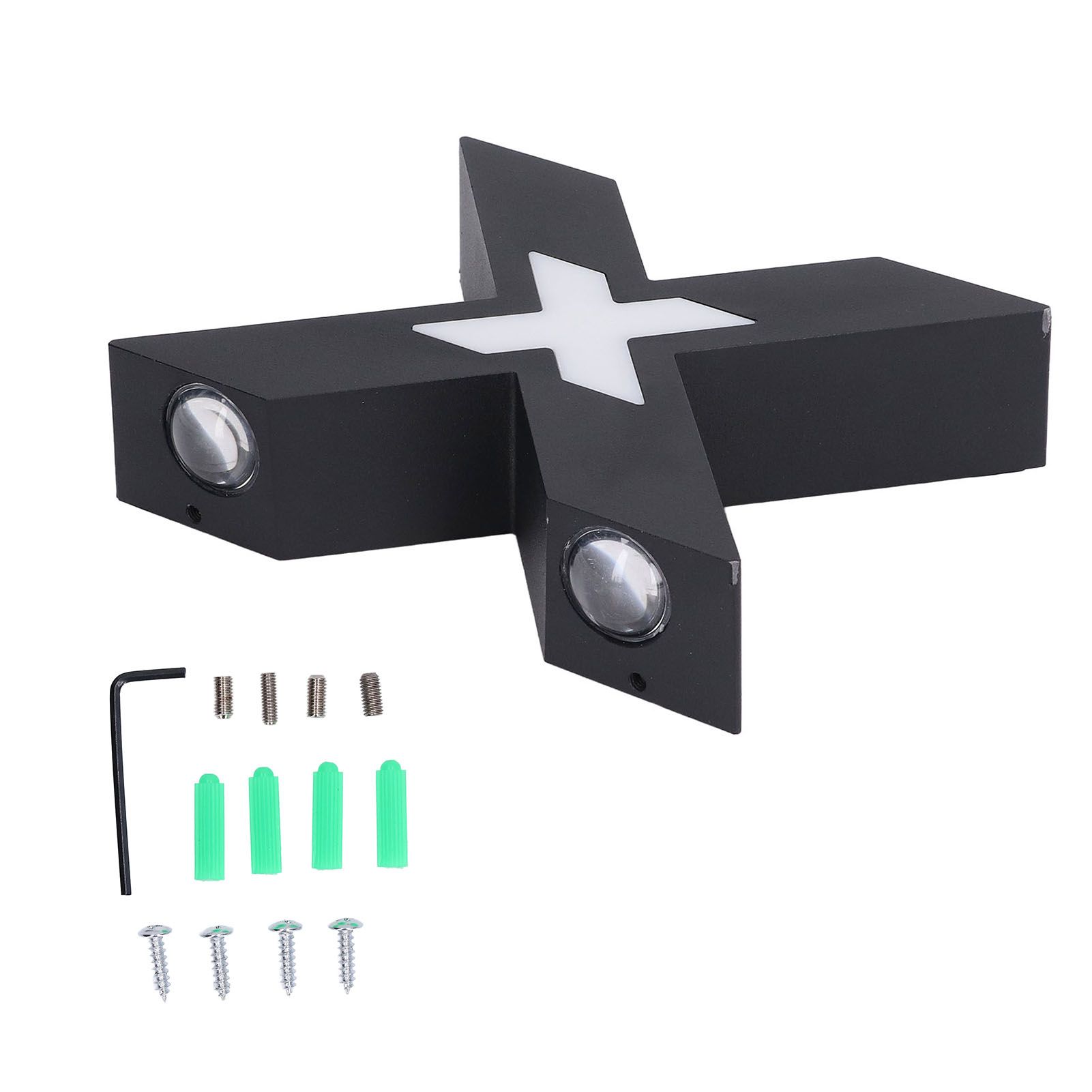 Wall Light IP65 Waterproof X Shaped 7W Aluminum Wall Mount Lamp for Corridor 85‑265V - Image 3