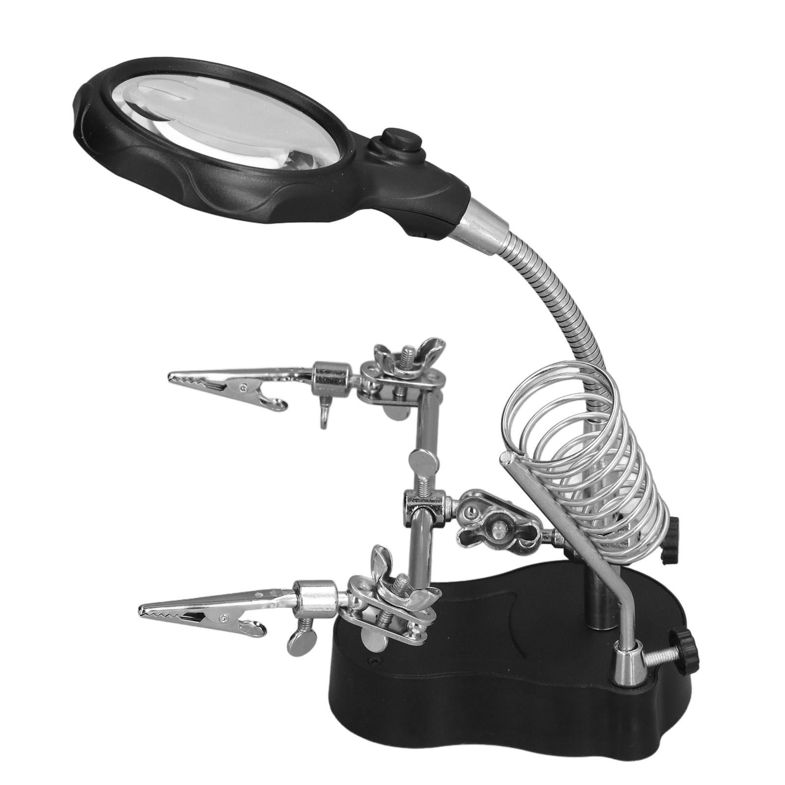 Soldering Station Magnifier Auxiliary Clip Stand Desktop Magnifying Glasses for Small Items Miniatures Projects - Image 3