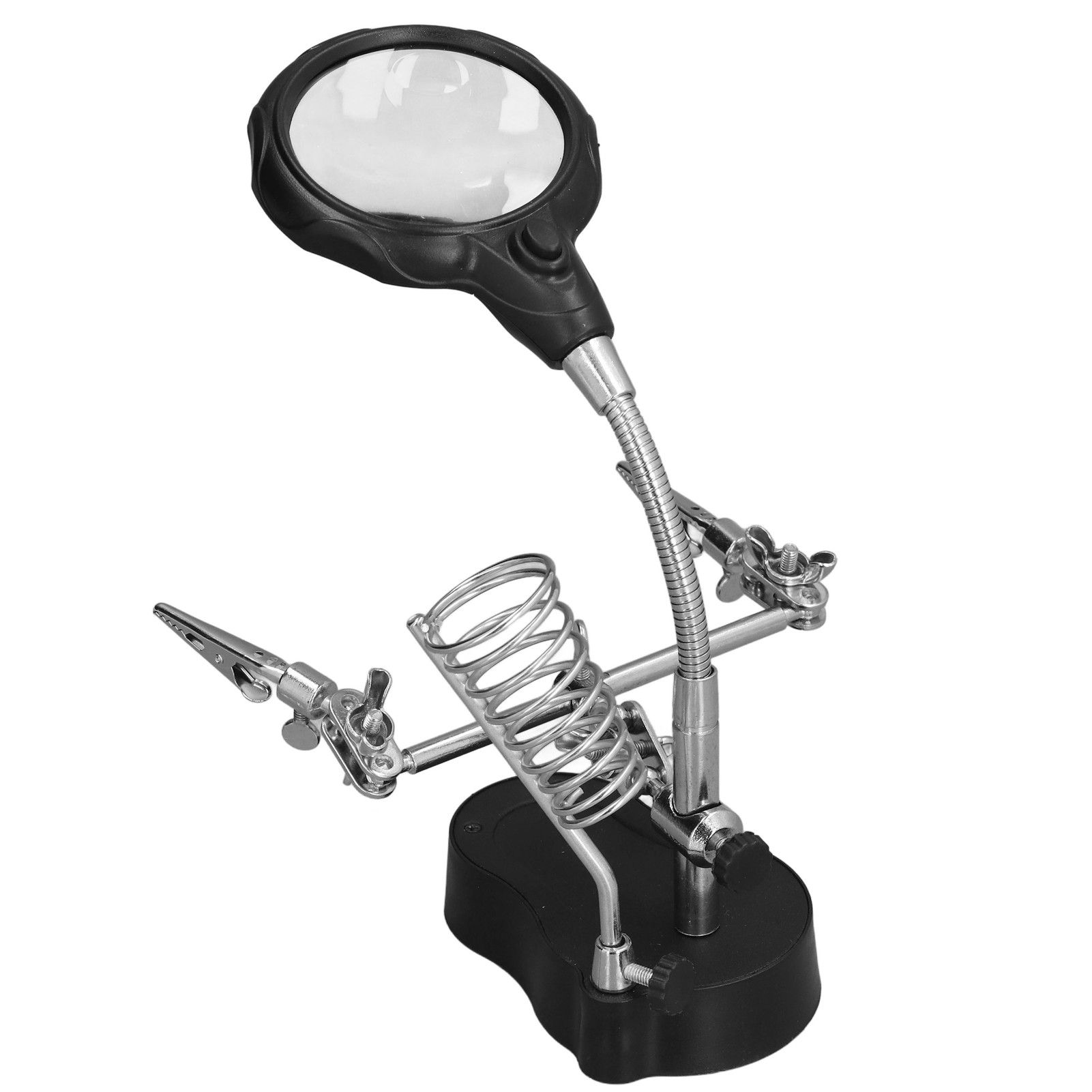 Soldering Station Magnifier Auxiliary Clip Stand Desktop Magnifying Glasses for Small Items Miniatures Projects - Image 4