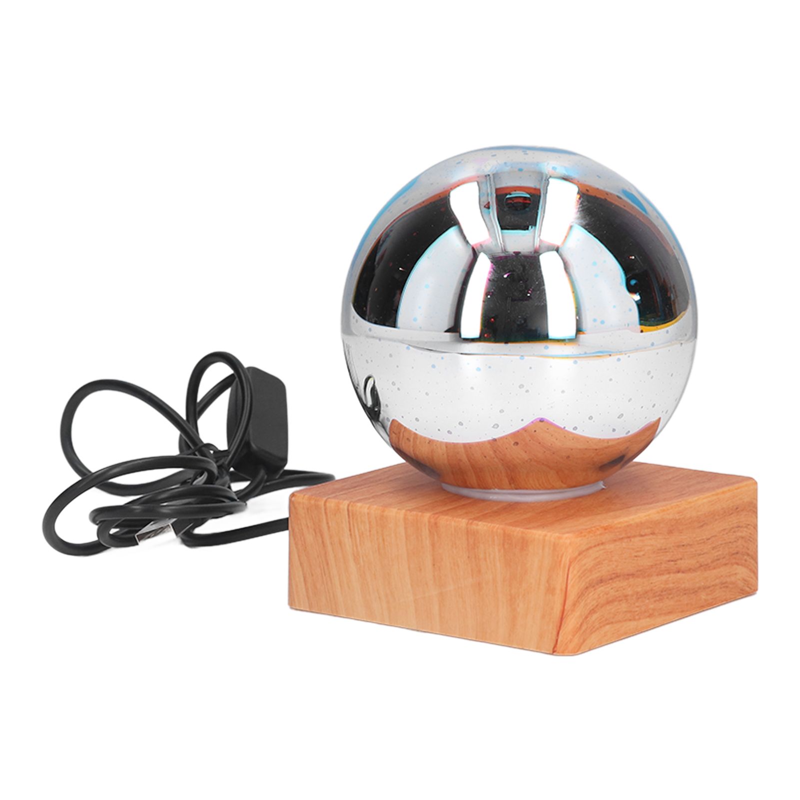 3D Firework Light LED Colorful Table Lamp USB Powered Glass Ball Night Light for Bedroom Office - Image 1