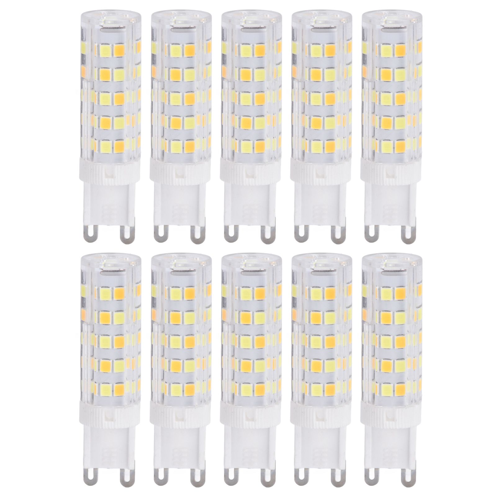 10PCS G9 220V LED Lamp Dimmable Ceramic LED Bulb Replace Halogen Lamp for ChandelierG9 7W 64LED - Image 1