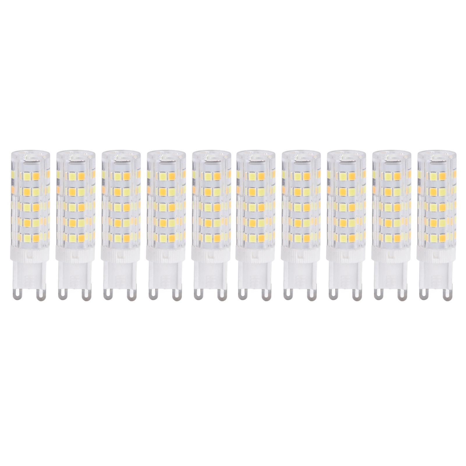 10PCS G9 220V LED Lamp Dimmable Ceramic LED Bulb Replace Halogen Lamp for ChandelierG9 7W 64LED - Image 3