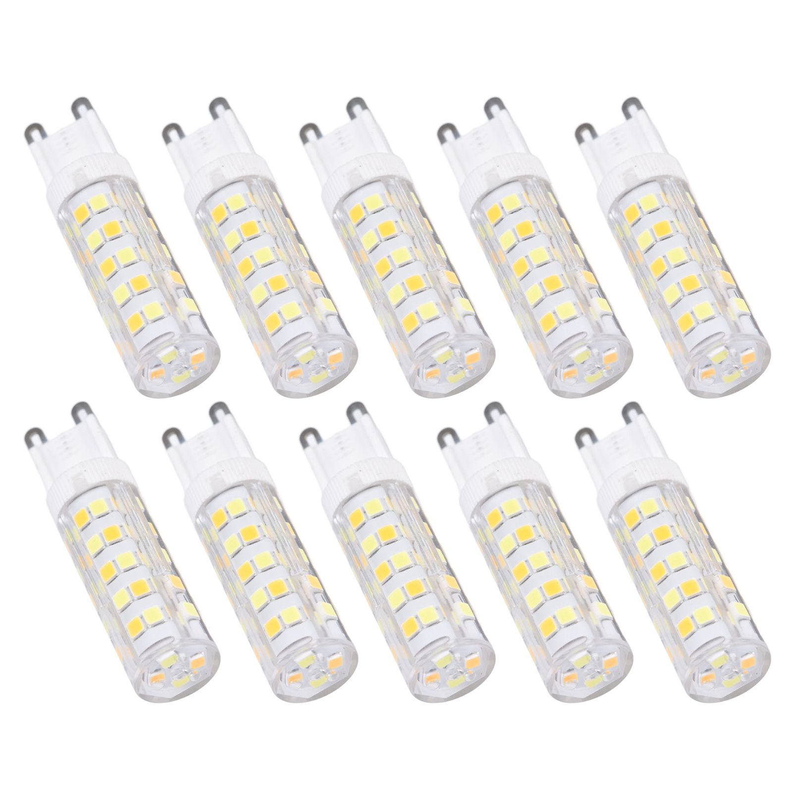 10PCS G9 220V LED Lamp Dimmable Ceramic LED Bulb Replace Halogen Lamp for ChandelierG9 7W 64LED - Image 5