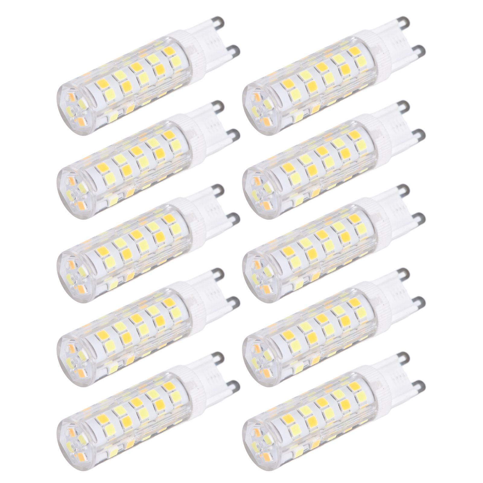 10PCS G9 220V LED Lamp Dimmable Ceramic LED Bulb Replace Halogen Lamp for ChandelierG9 7W 64LED - Image 6